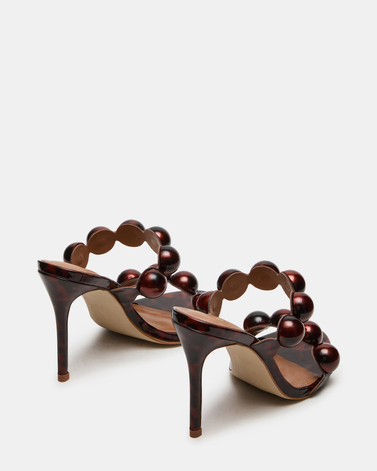 Steve Madden SATURN Beads Tortoise Stiletto Mule Women's Heel