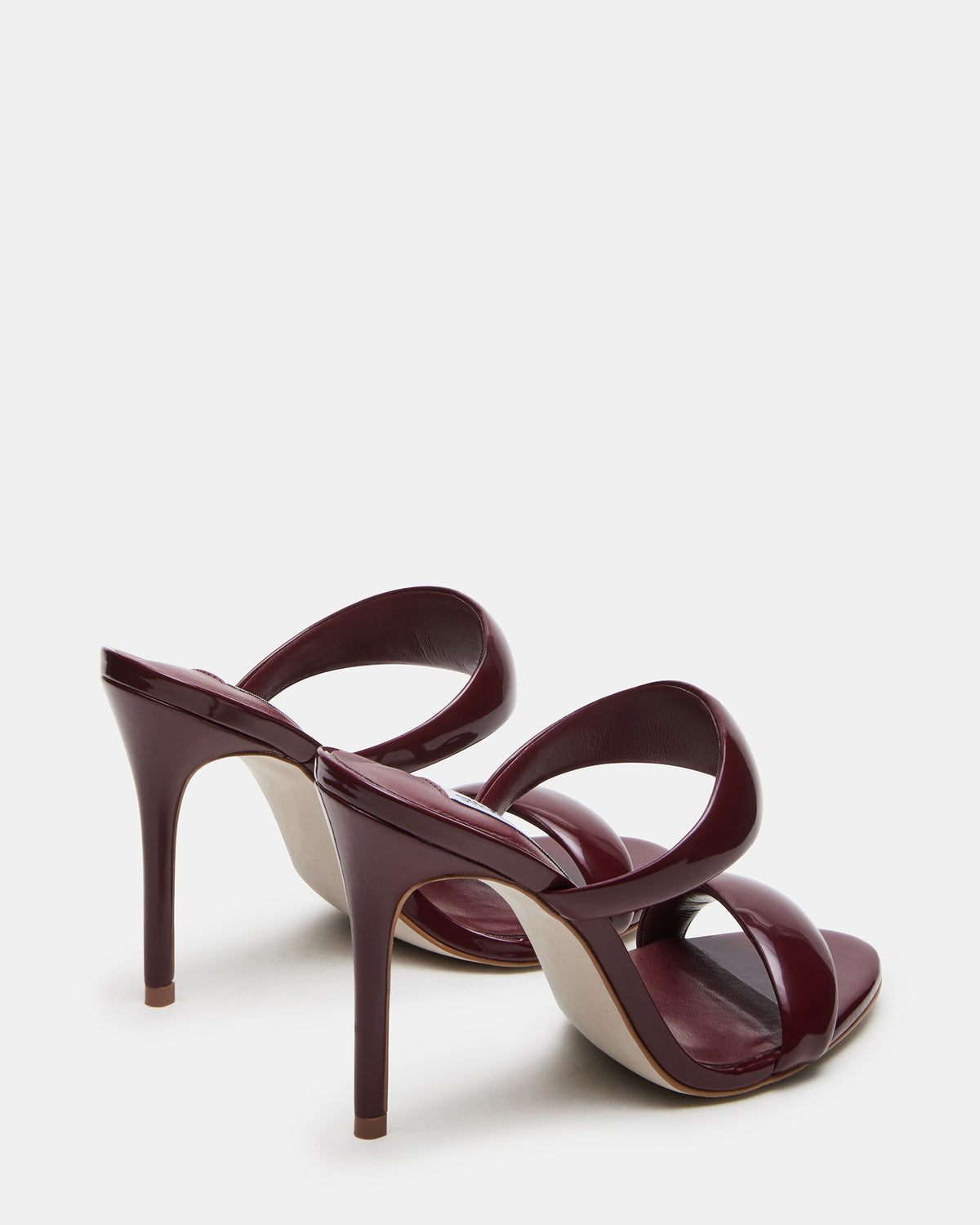 Steve Madden SATURN Wine Patent Stiletto Mule Women's Heel