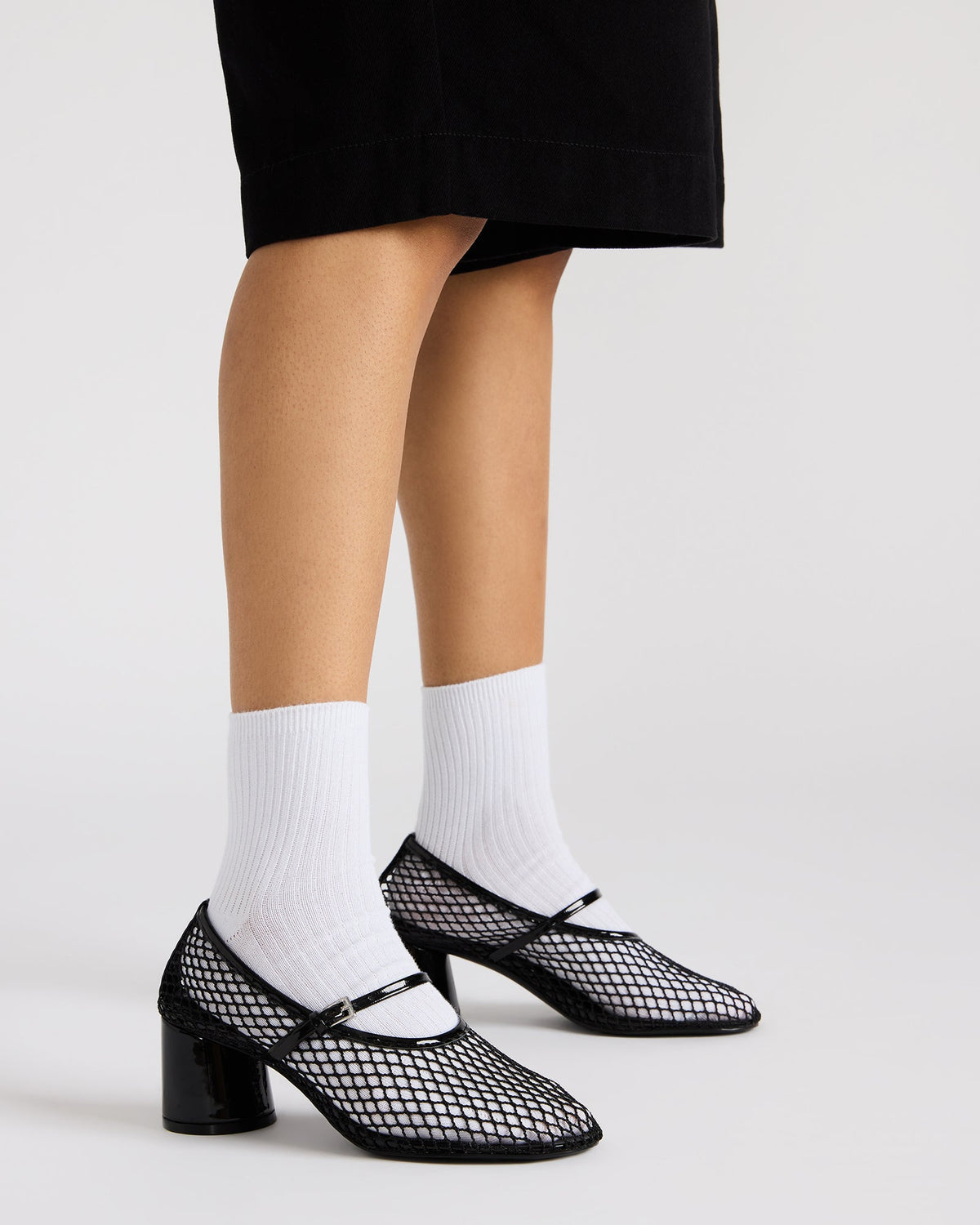 Steve Madden RAYNOR Butter Women's Mary Jane Mesh Block Heel