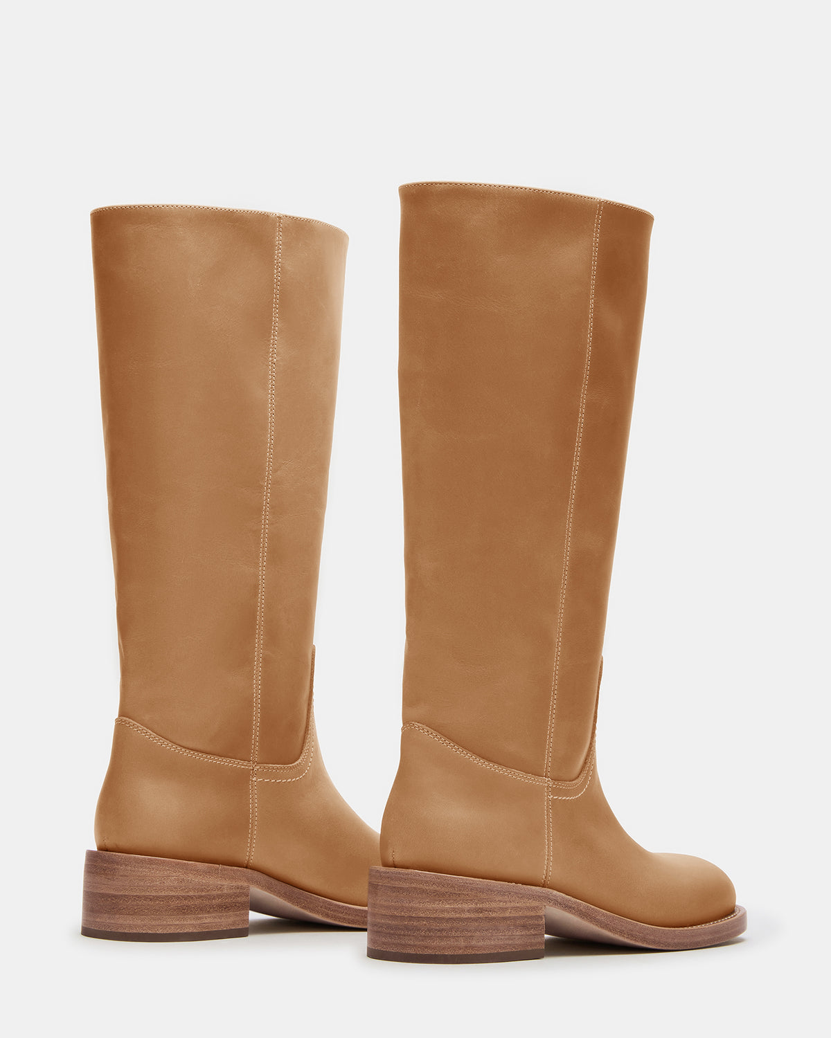 Steve Madden RIGGS Banana Leather Wide Calf Square-Toe Women's Boot