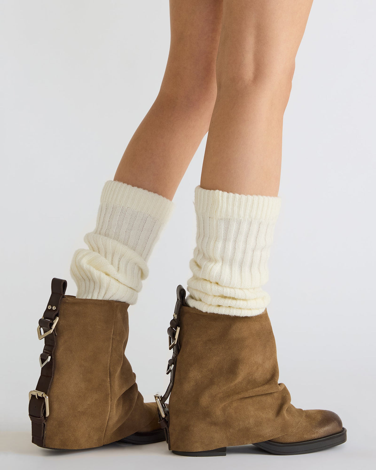 Steve Madden BENJI Denim Fabric Cuffed Fold-Over Moto Buckle Women's Ankle Boot