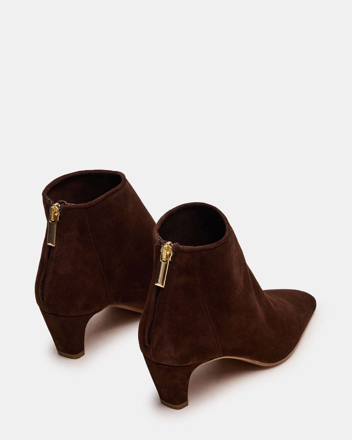 Steve Madden JUNO Brown Suede Square-Toe Women's Ankle Boot