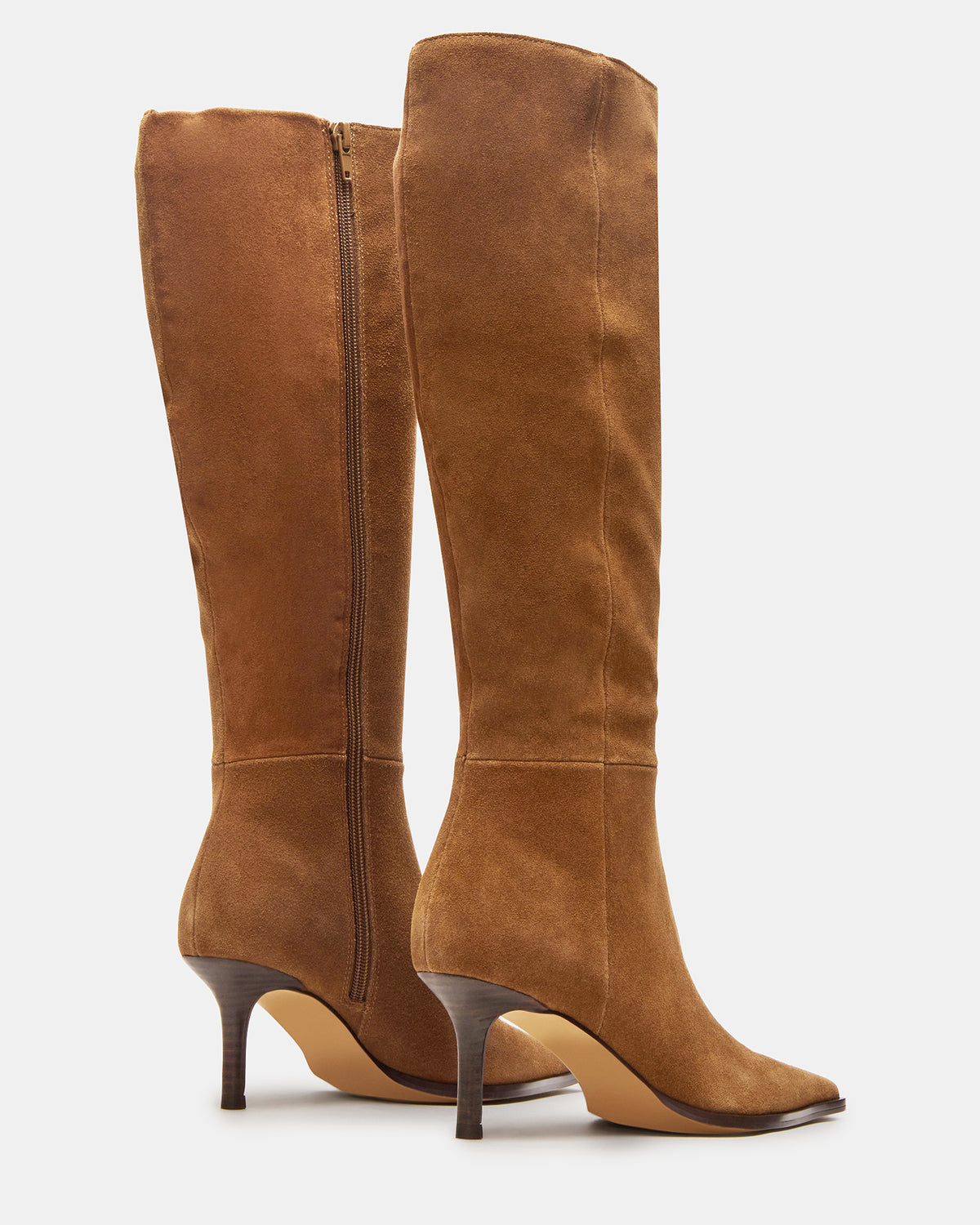 Steve Madden LINGO Chestnut Suede Pointed-Toe Knee-High Women's Boot