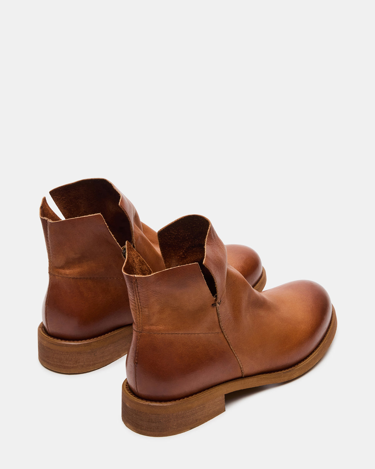 Steve Madden HUGHIE Tan Leather Women's Ankle Boot