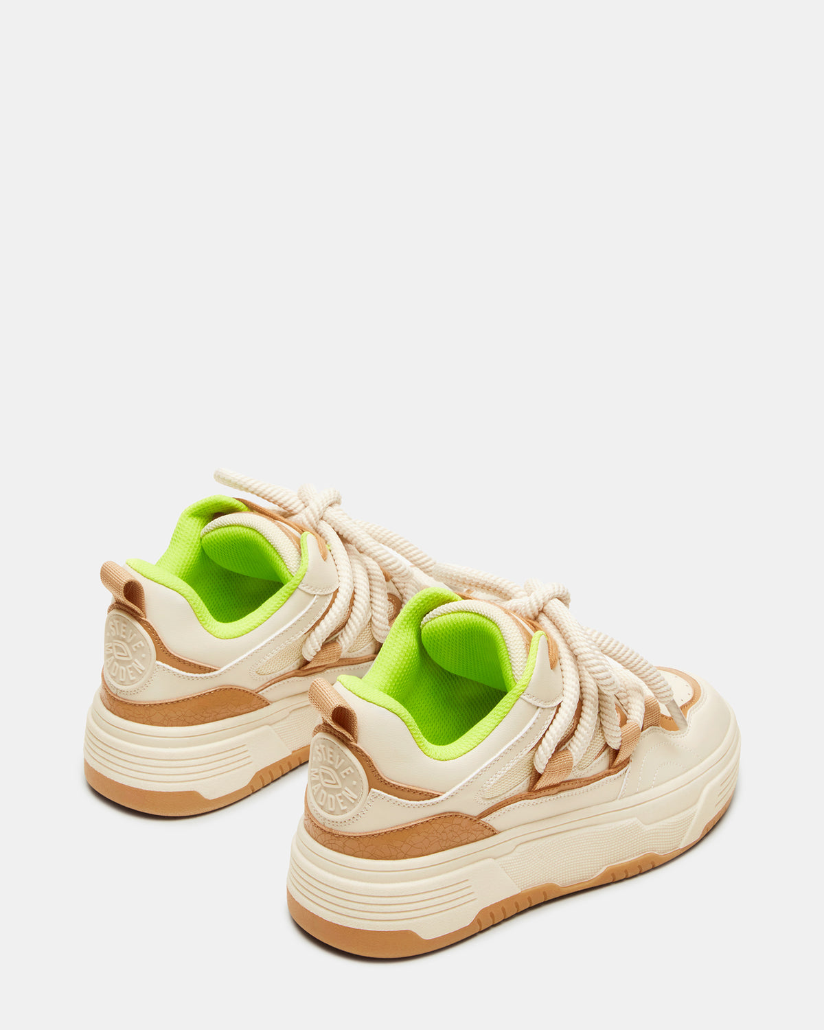 Steve Madden BOOMER Tan Multi Platform Chunky Sneaker | Women's Sneakers