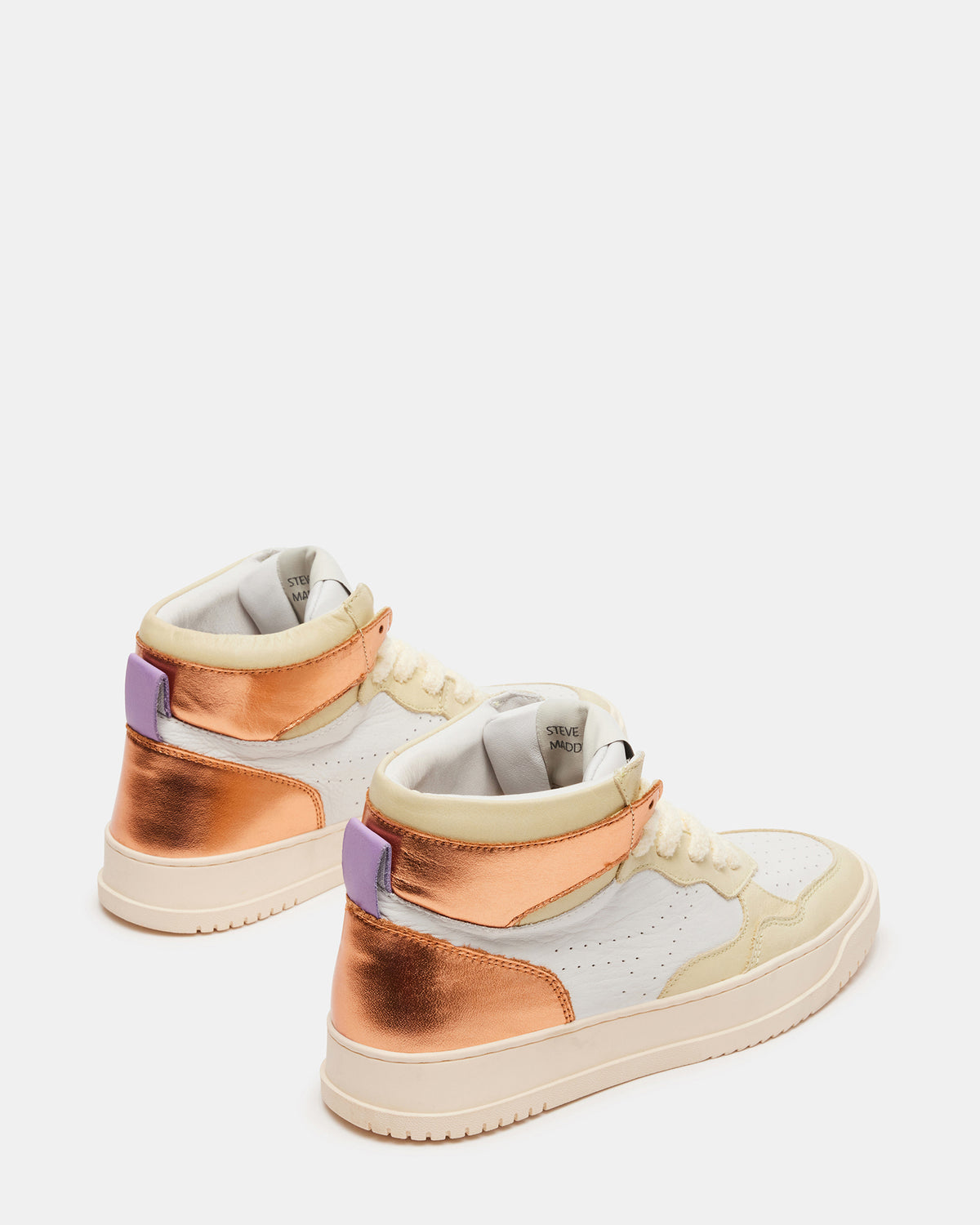 Steve Madden MARKED Yellow Multi High-Top Lace-Up Sneaker | Women's Sneakers