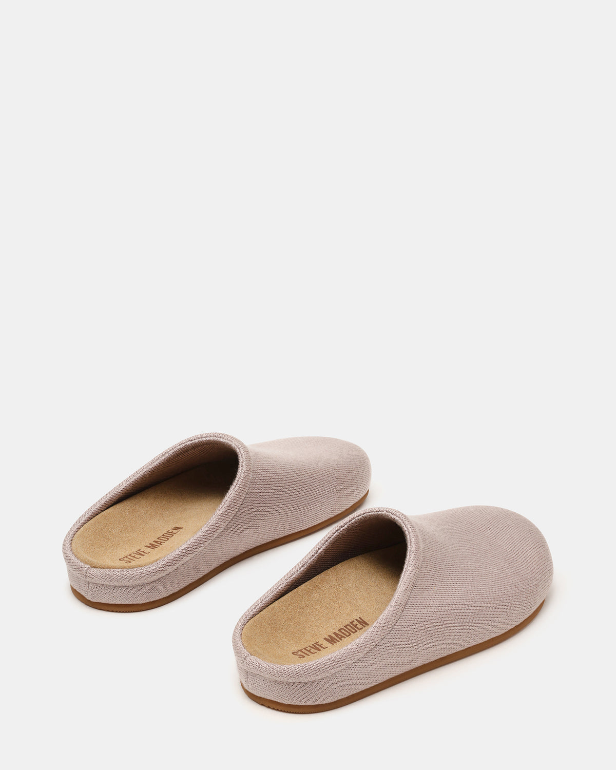Steve Madden FERN Knit Taupe Mule Slip-On Round-Toe Women's Flat