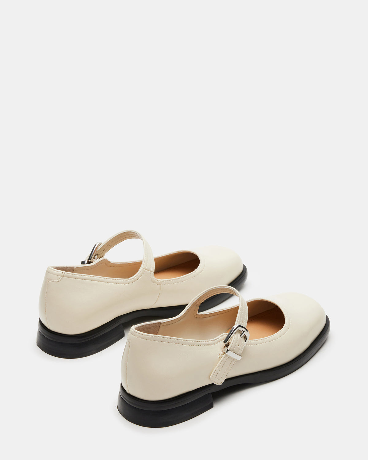 Steve Madden DELANCY Bone Leather Women's Mary Jane Flats