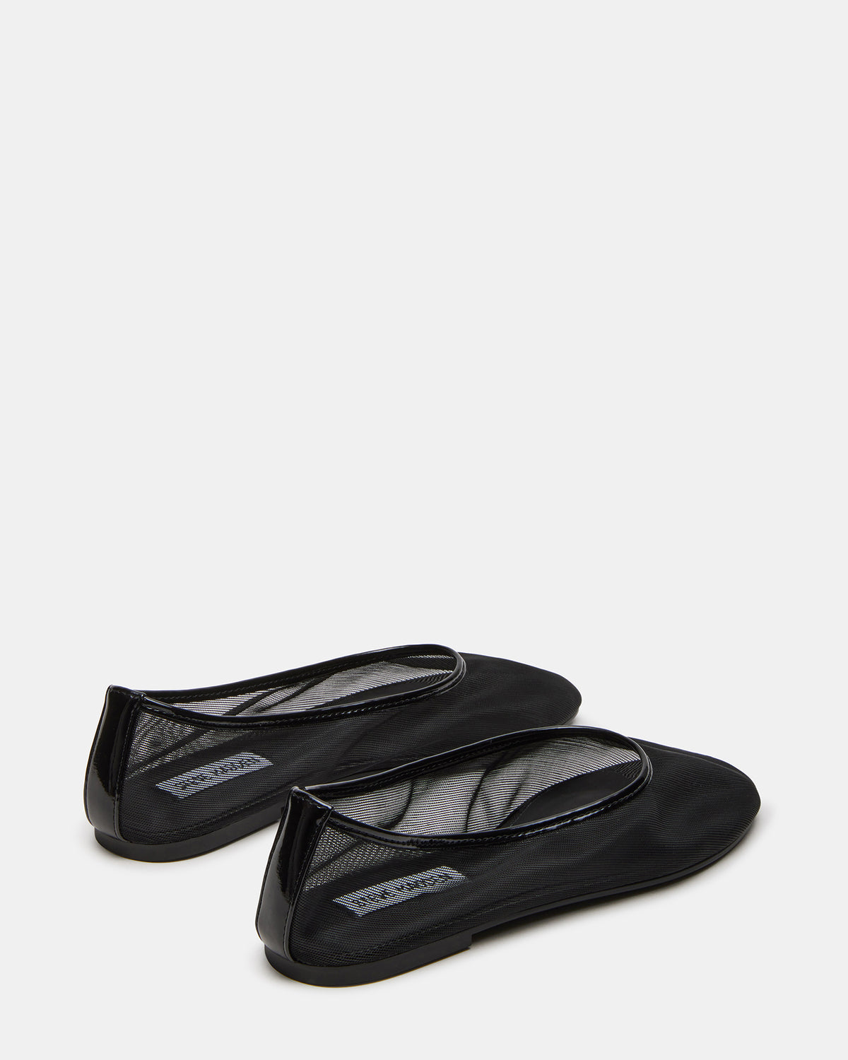 Steve Madden MEADOW Black Mesh Women's Ballet Flats