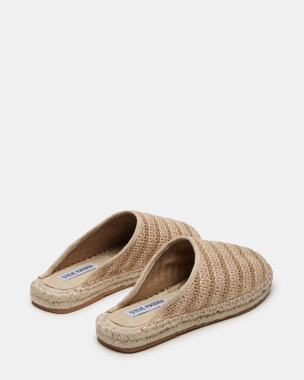 Steve Madden GILLIGAN Raffia Espadrille Mule Flat | Women's Flats
