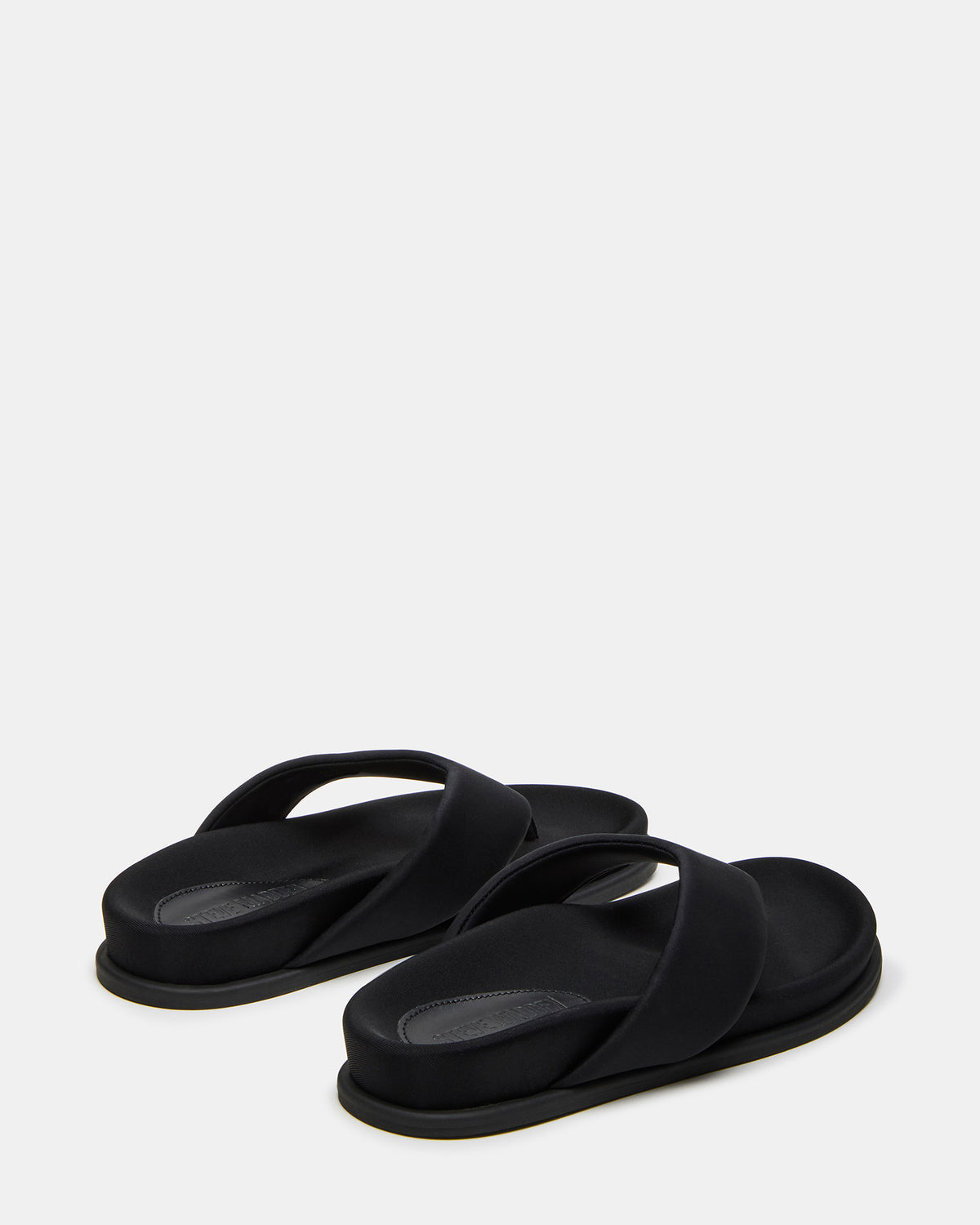 Steve Madden ZINNIA Black Women's Thong Footbed Sandal