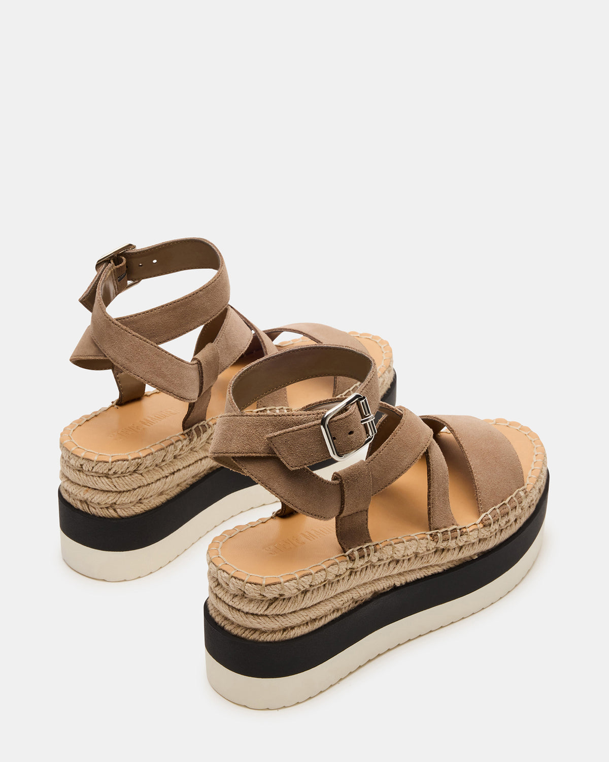 Steve Madden SOREN Taupe Suede Women's Espadrille Sandal