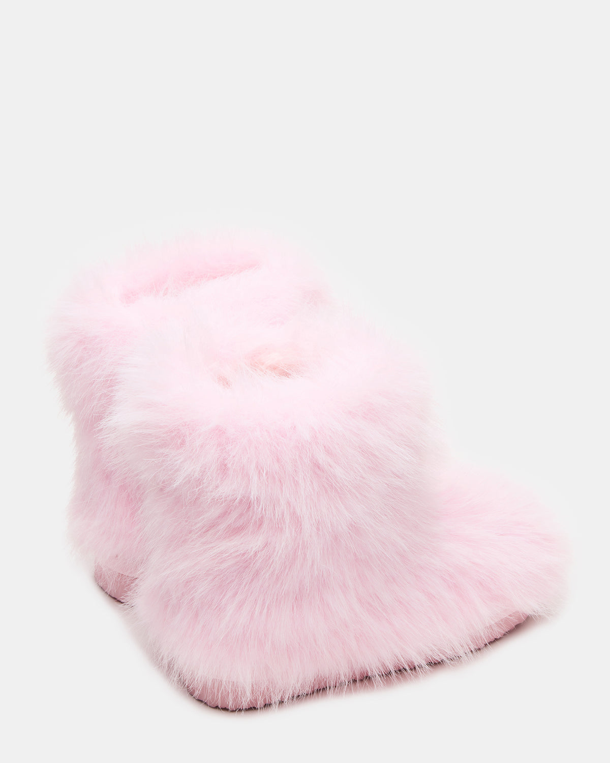 Steve Madden Kids' BEASTIE Pink Faux Fur Girls' Ankle Boot