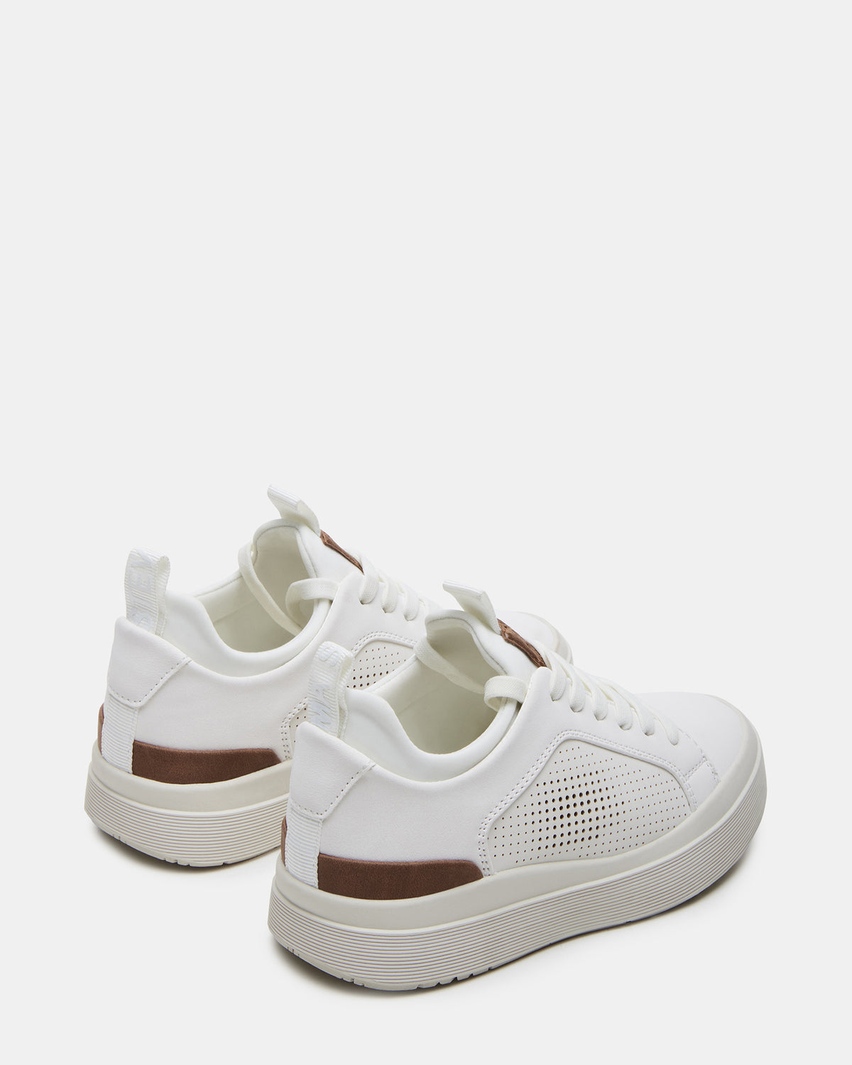 Steve Madden Kids' OASYS White Boys' Low-Top Lace-Up Sneakers