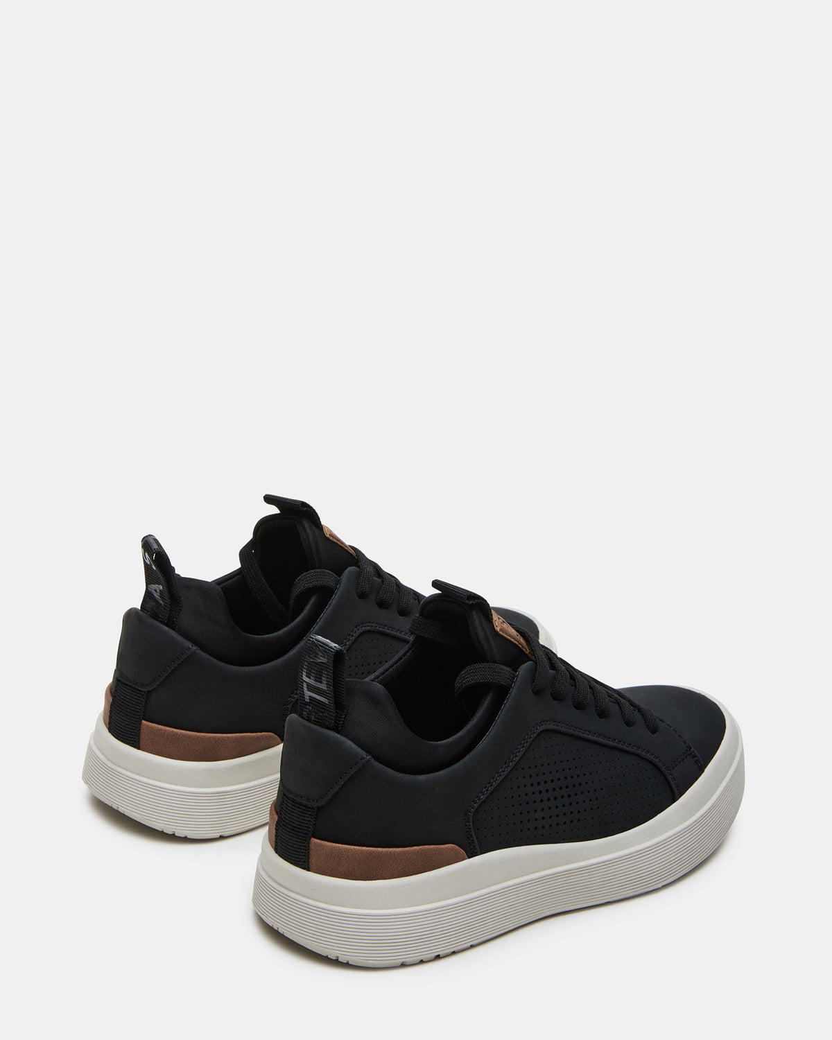 Steve Madden Kids' OASYS Black Boys' Low-Top Lace-Up Sneakers