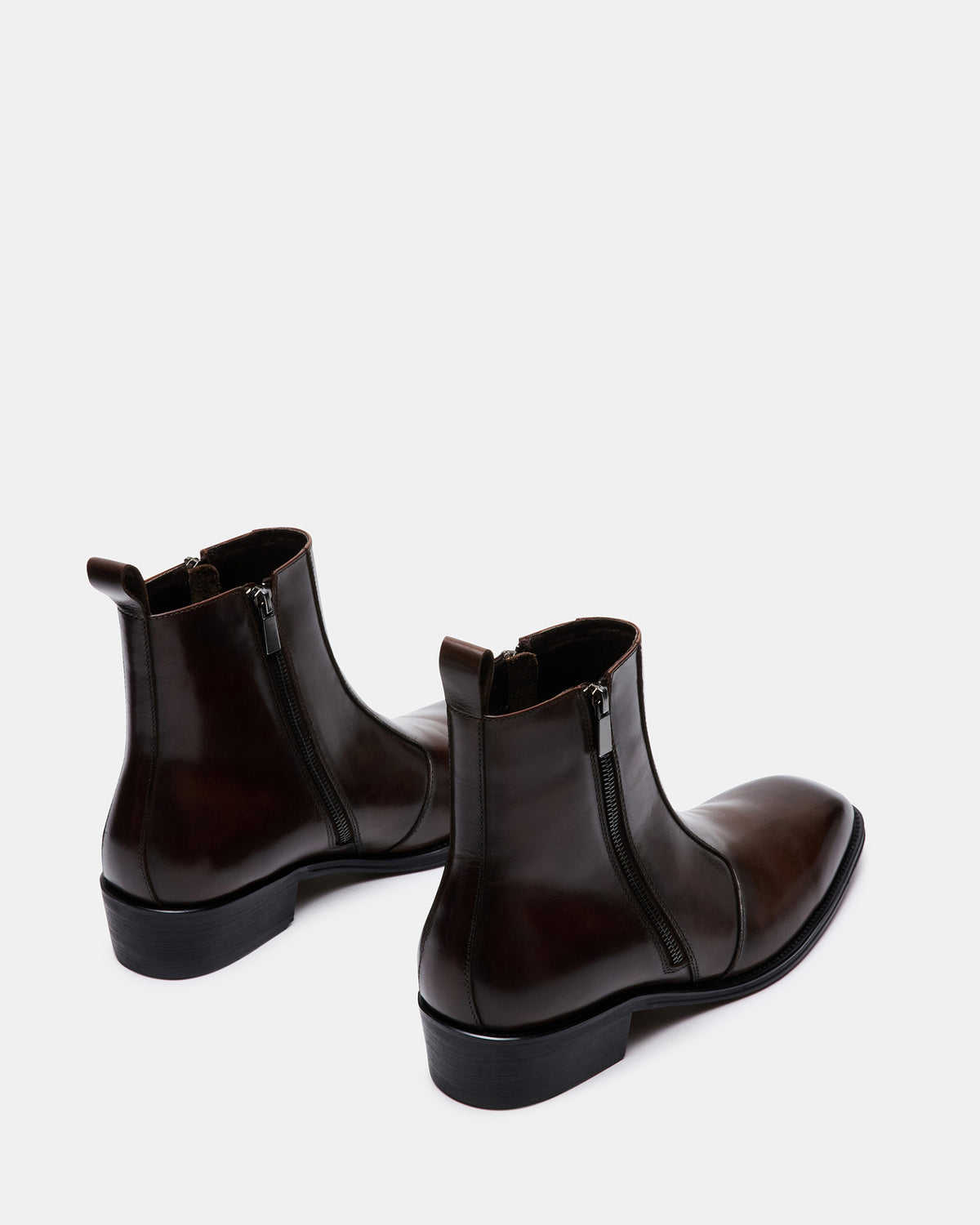 Steve Madden HAYNES Brown Leather Men's Ankle Boot