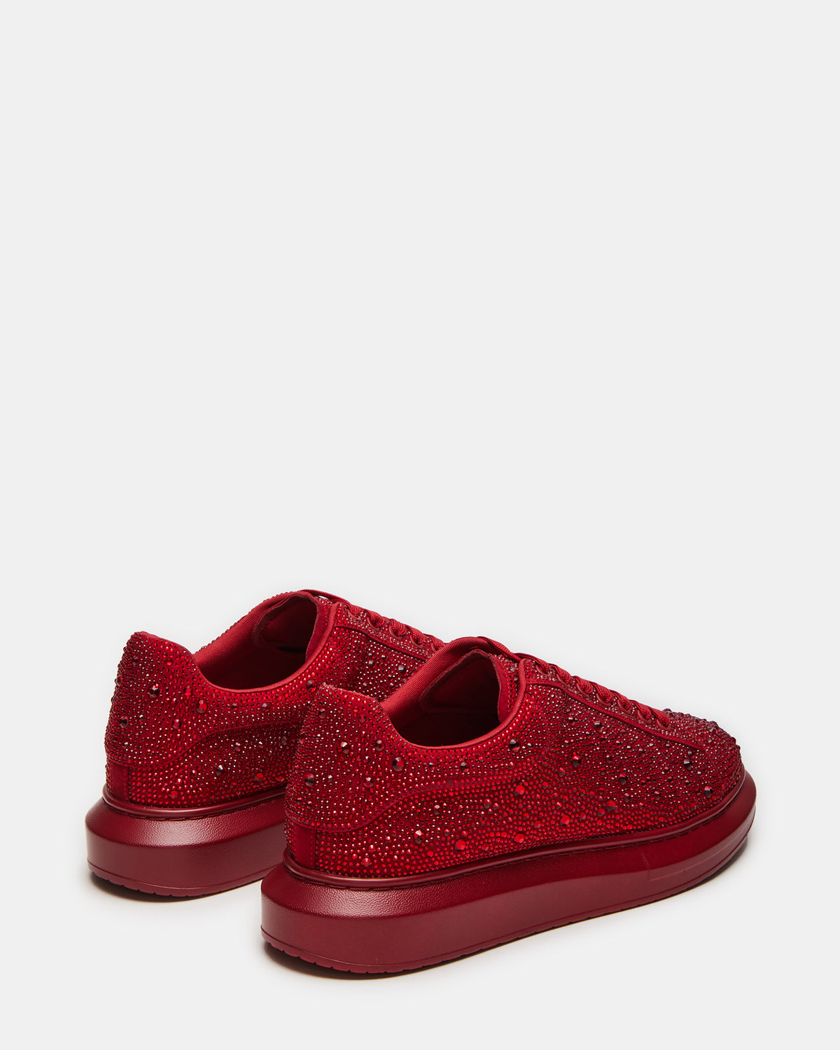 Steve Madden ICEBOX Red Multi Men's Low-Top Lace-Up Sneaker