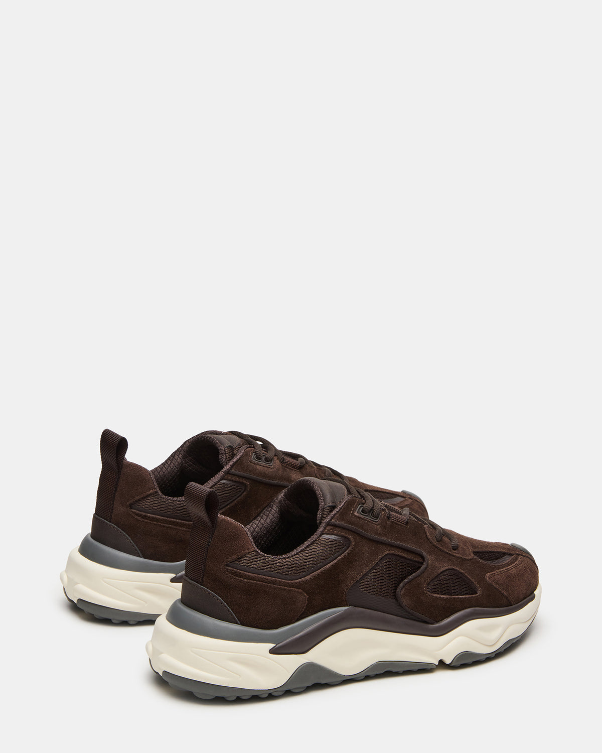 Steve Madden SALVADOR Brown Low-Top Lace-Up Men's Sneaker