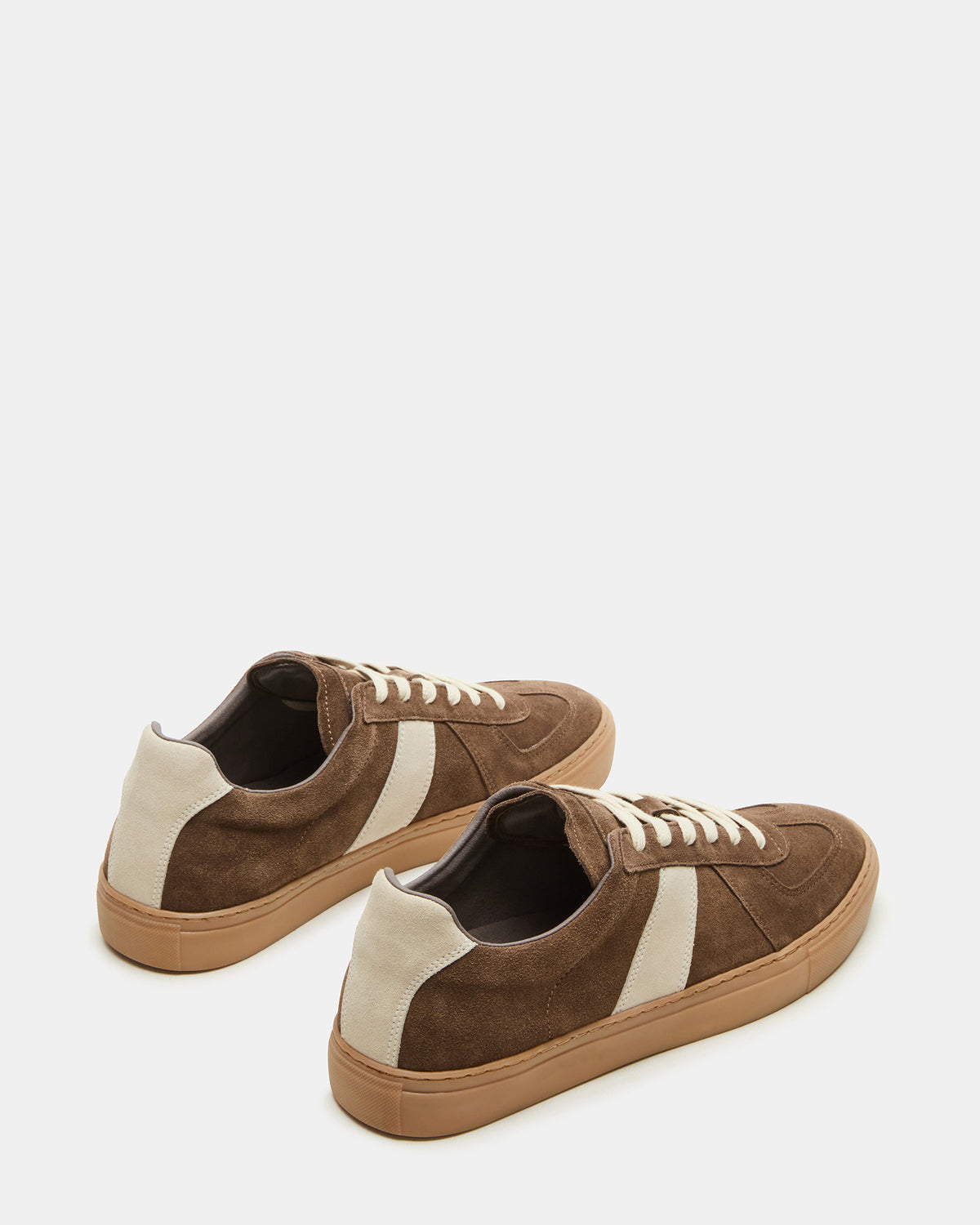 Steve Madden BRADY Taupe Suede Low-Top Lace-Up Men's Sneaker