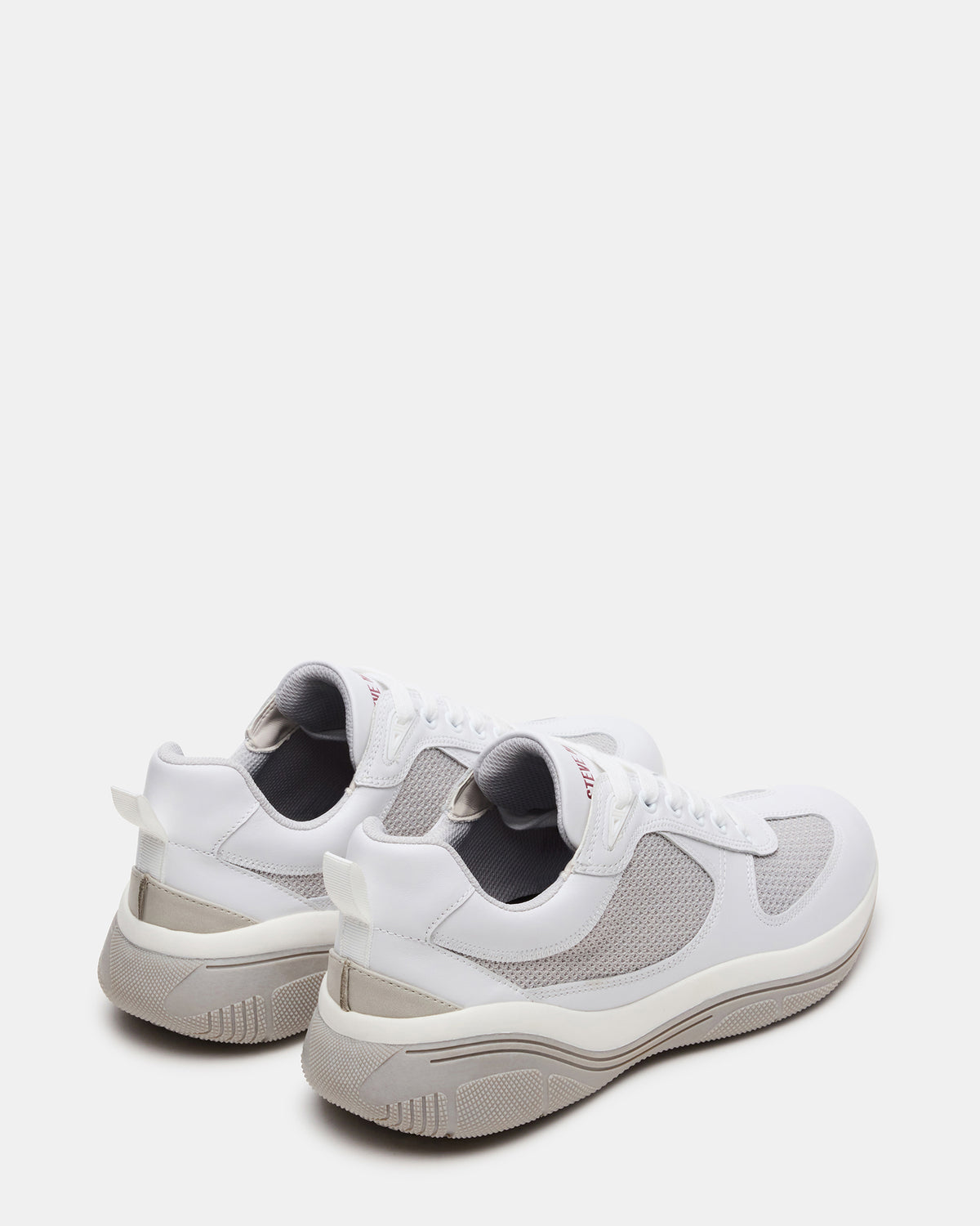 Steve Madden PICOLO White Low-Top Lace-Up Men's Sneaker