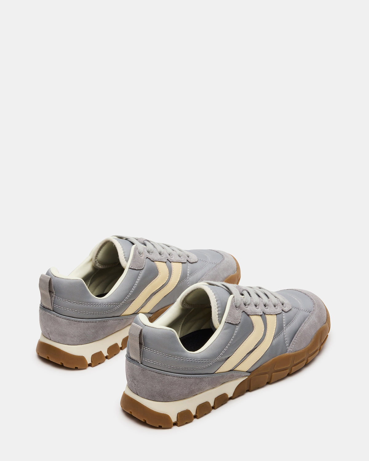 Steve Madden HORIZON Grey Low-Top Lace-Up Men's Sneaker