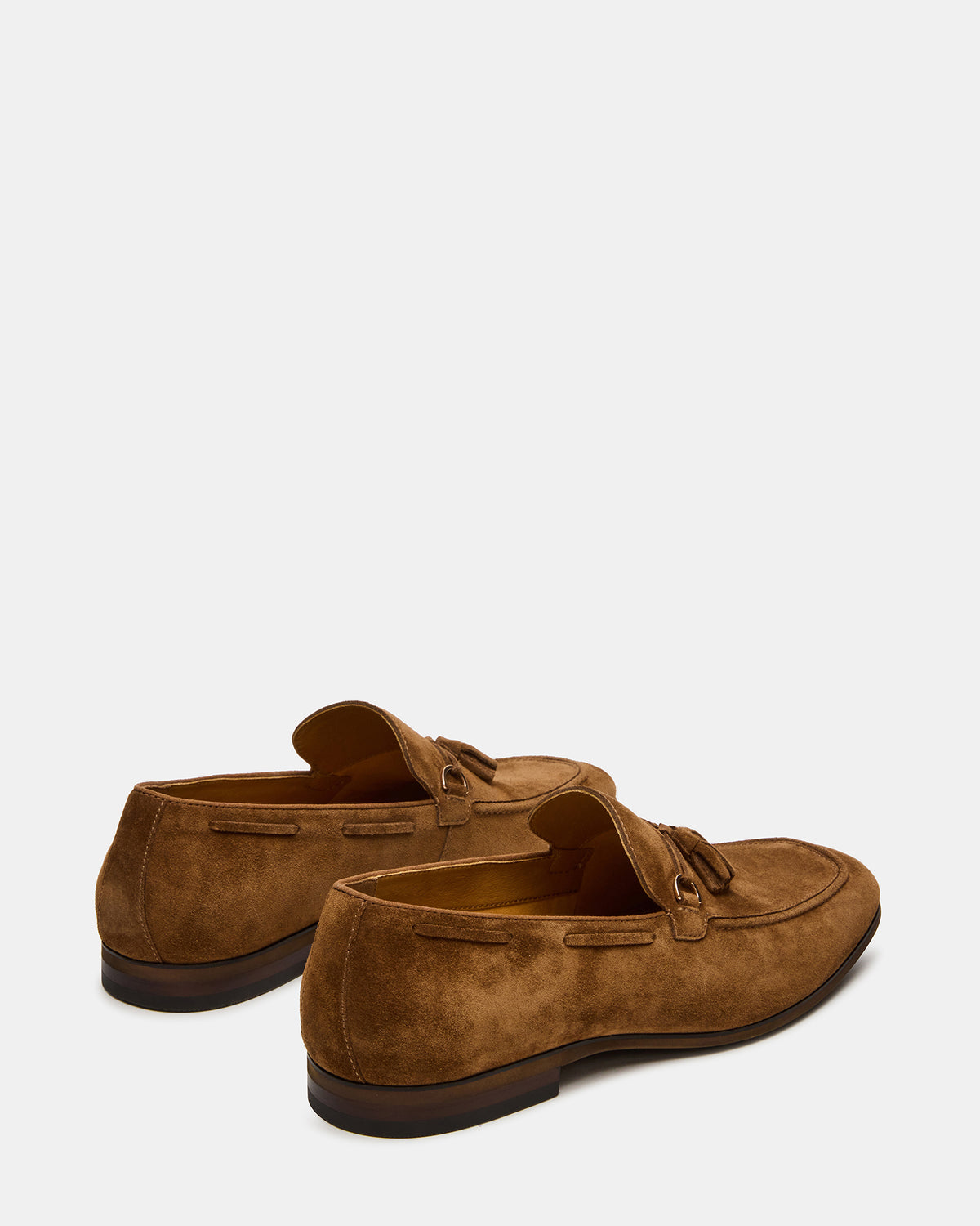 Steve Madden LOGAN Cognac Suede Tassel Slip-On Men's Loafer