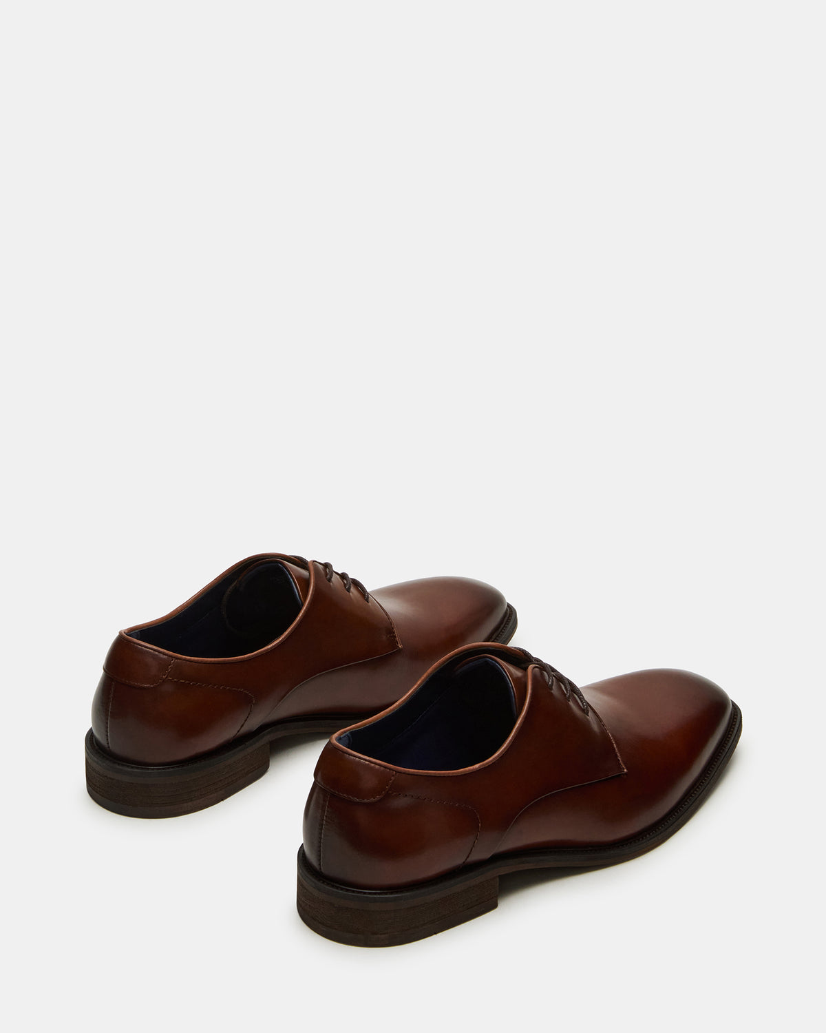 Steve Madden LELAND Tan Leather Lace-Up Men's Dress Shoe