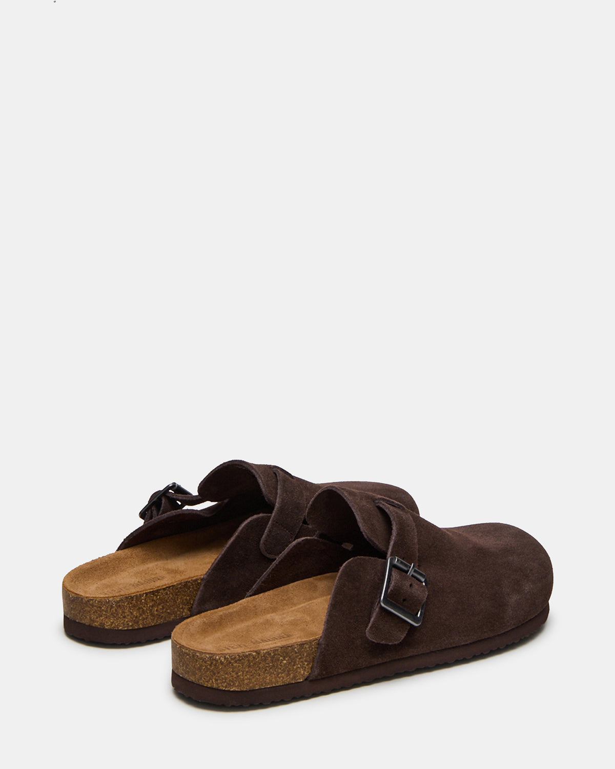 Steve Madden WILDERR Chocolate Brown Suede Slip-On Men's Casual Clog