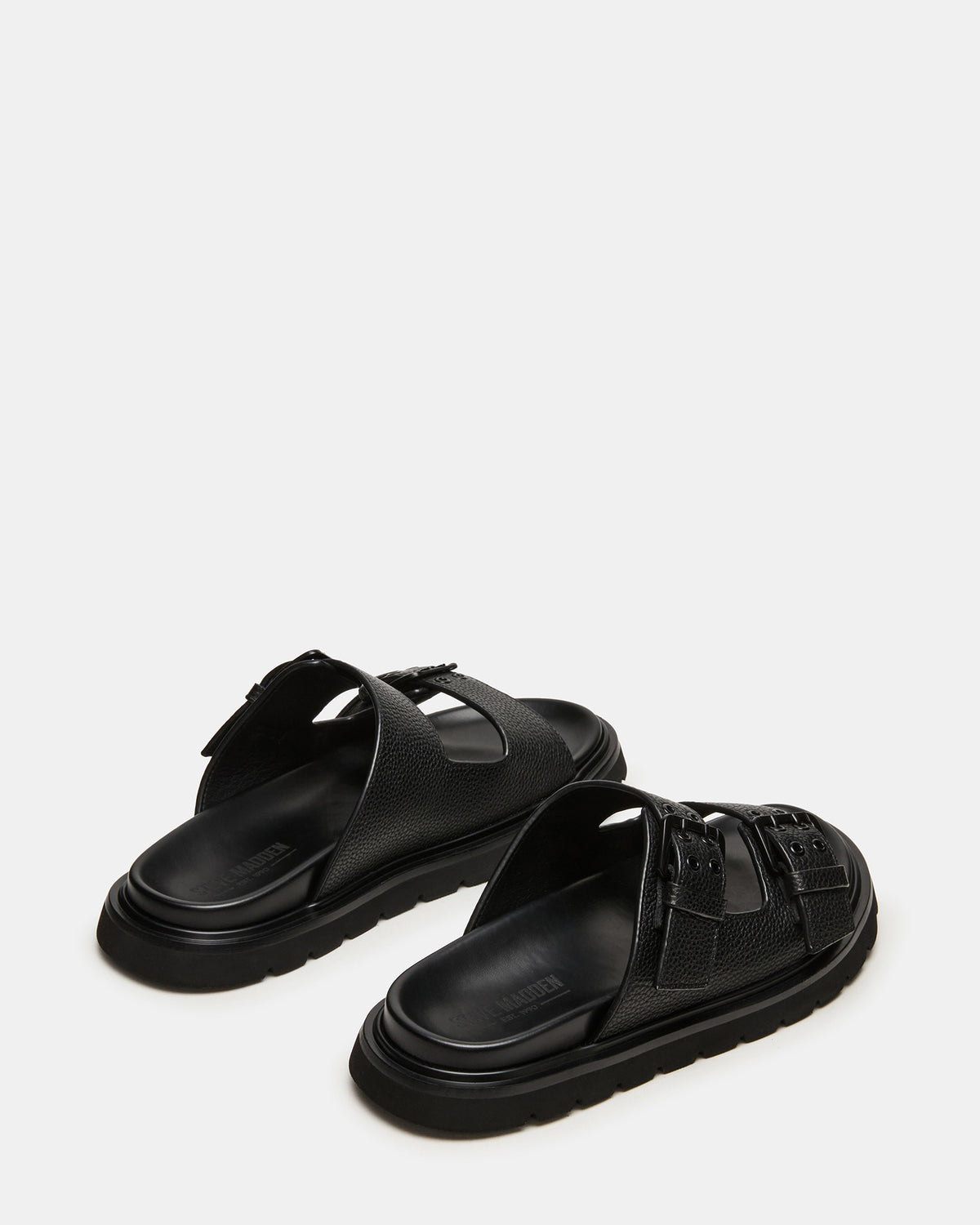 Steve Madden LUXOR Black Slide Footbed Men's Sandal