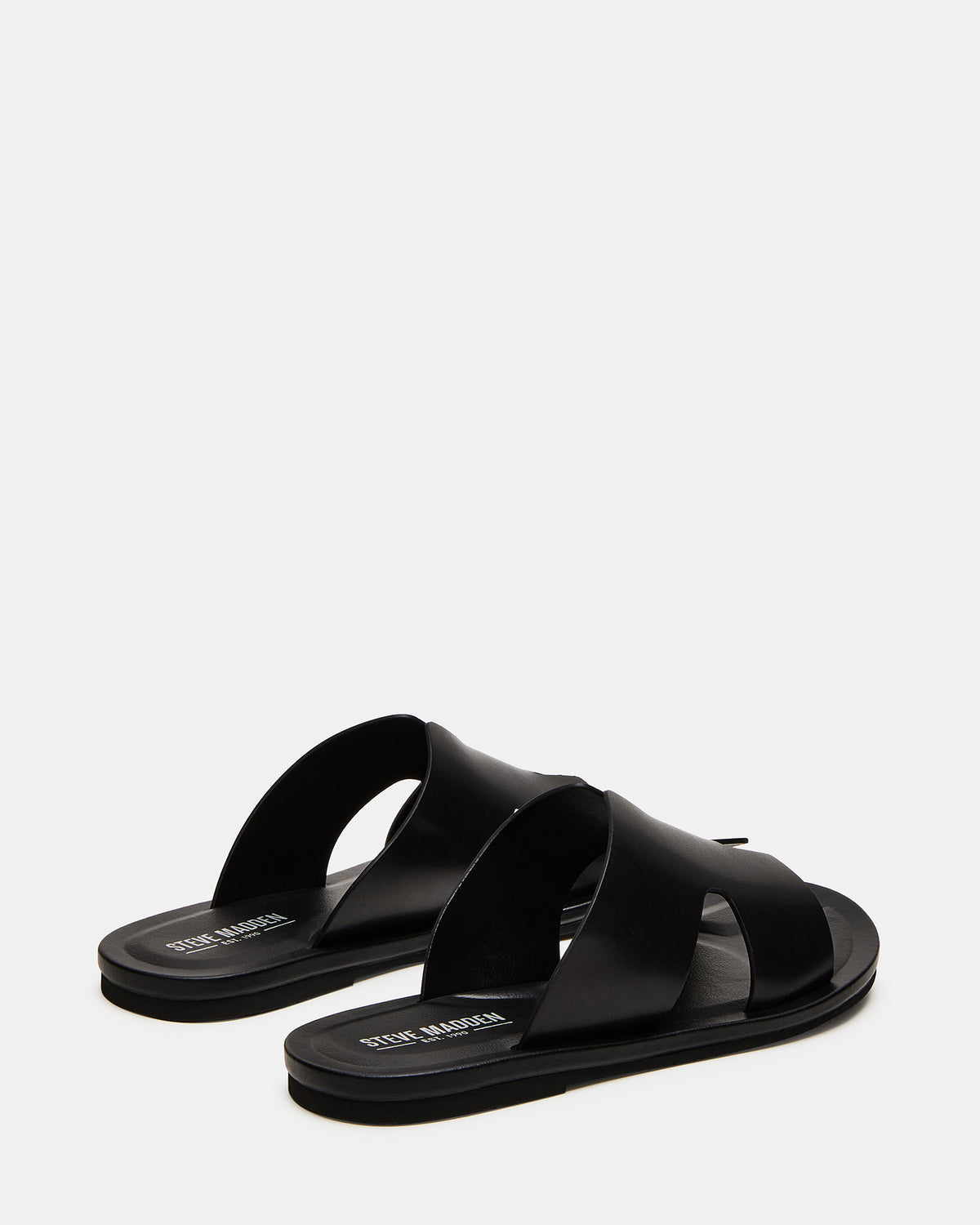 Steve Madden SPLASH Tan Leather Men's Flat Slip-On Sandal