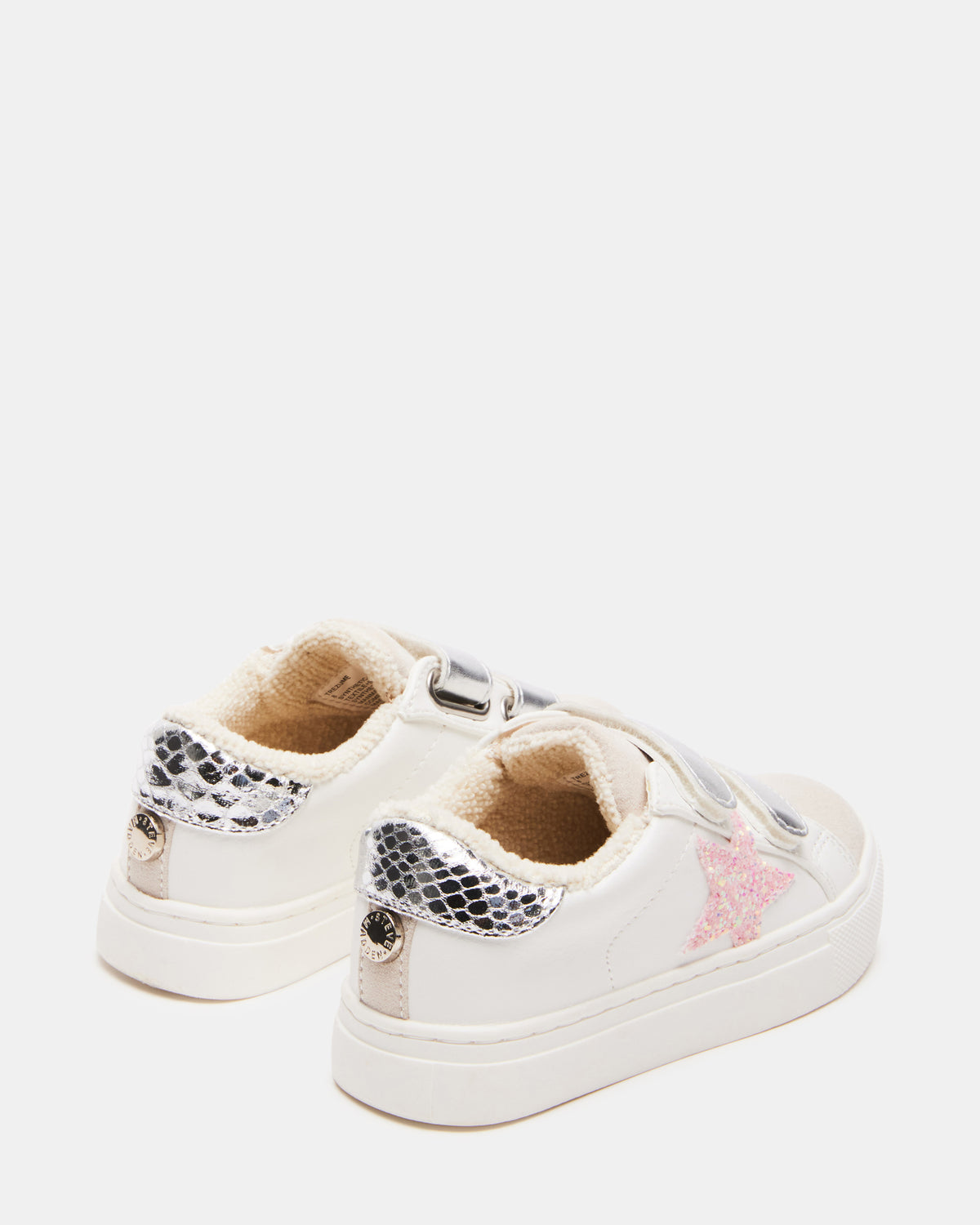 Steve Madden Toddlers' REZUME Denim Fabric Girls' Low-Top Sneaker
