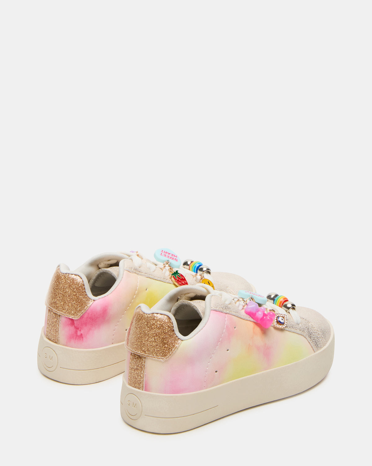 Steve Madden Toddlers' POET Pastel Multi Girls' Low-Top Lace-Up Sneaker