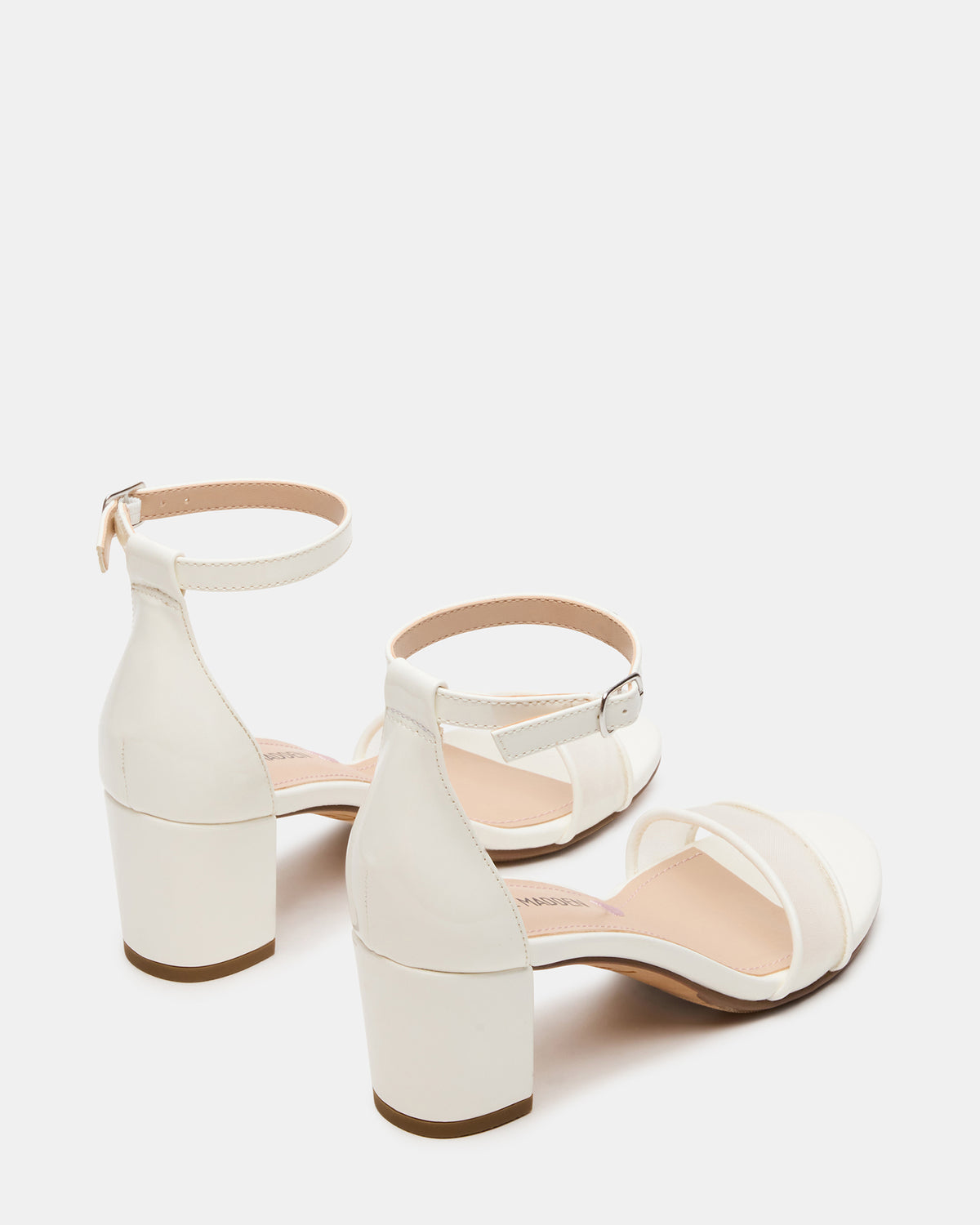 Steve Madden Kids' CARRSON Mesh White Girls' Dress Heel