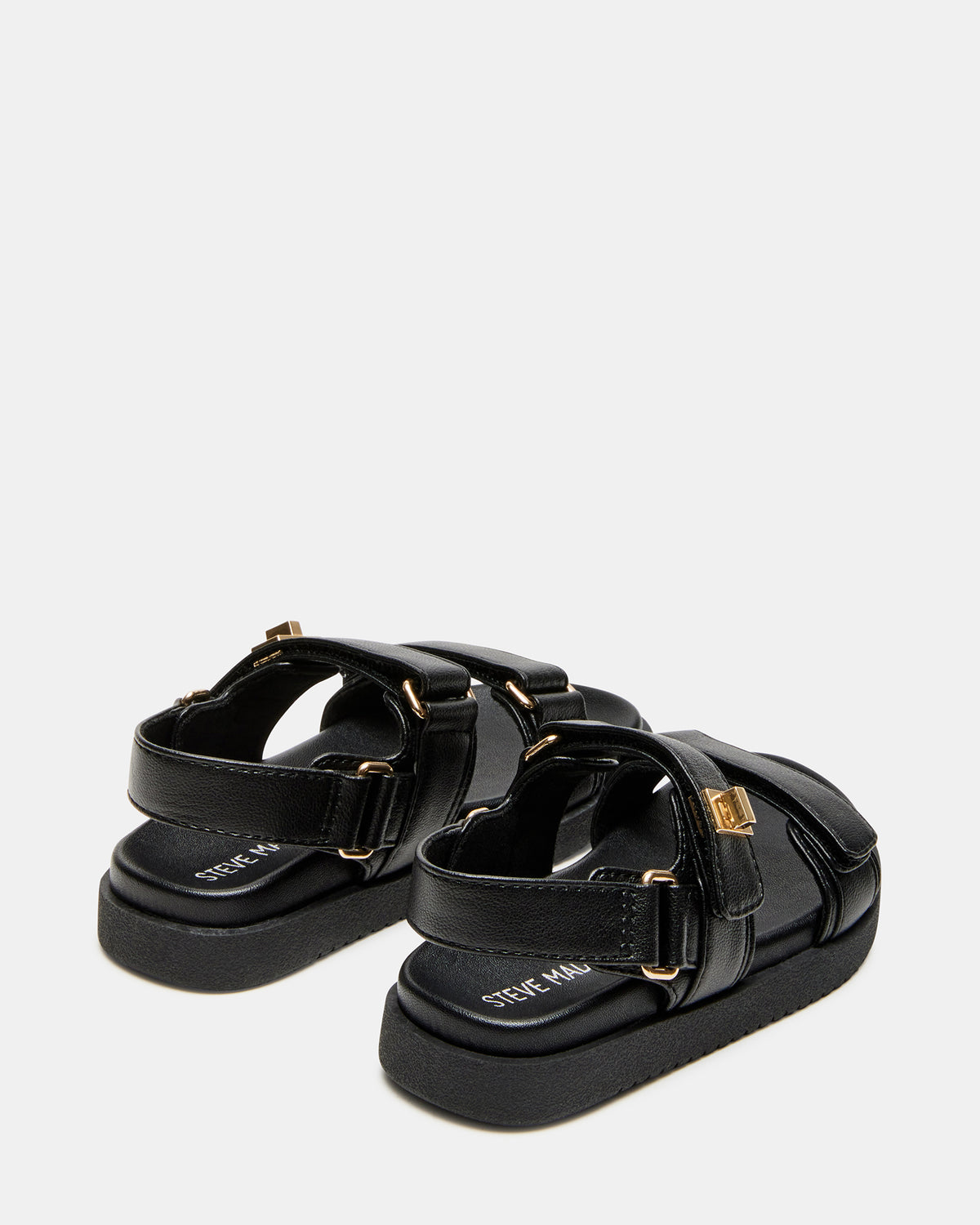 Steve Madden Toddlers' MONA Black Girls' Flatform Sandal