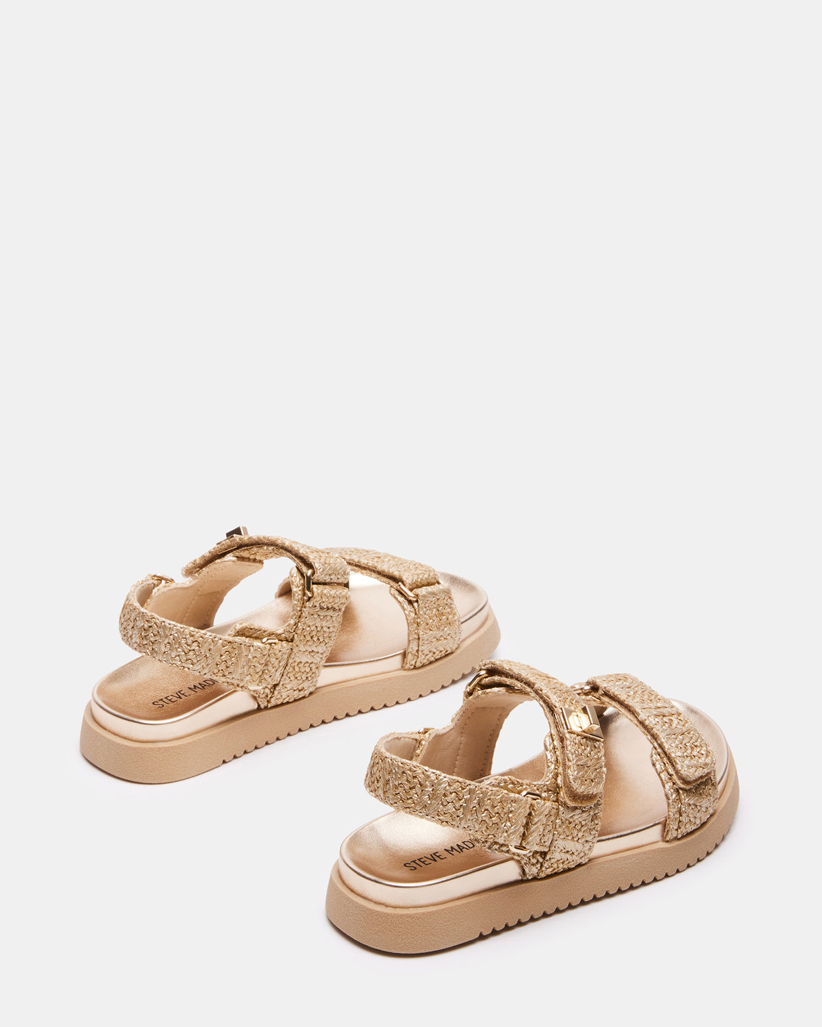Steve Madden Kids' MONA Gold Multi Girls' Flatform Sandal