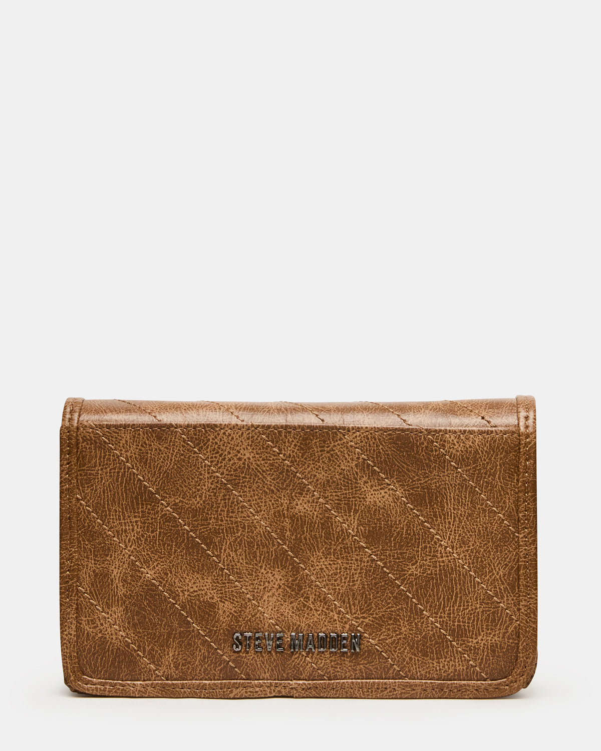 Steve Madden RELAX Bag Pecan Logo Chain Strap Crossbody Handbag