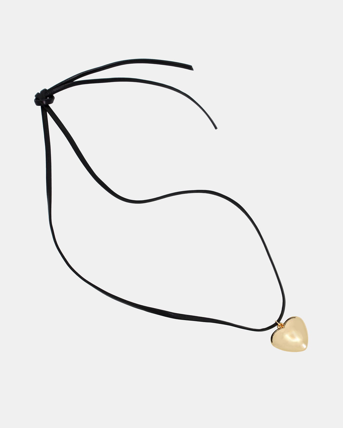 Steve Madden PUFFY HEART CHOKER Gold | Women's Heart Shaped Necklace