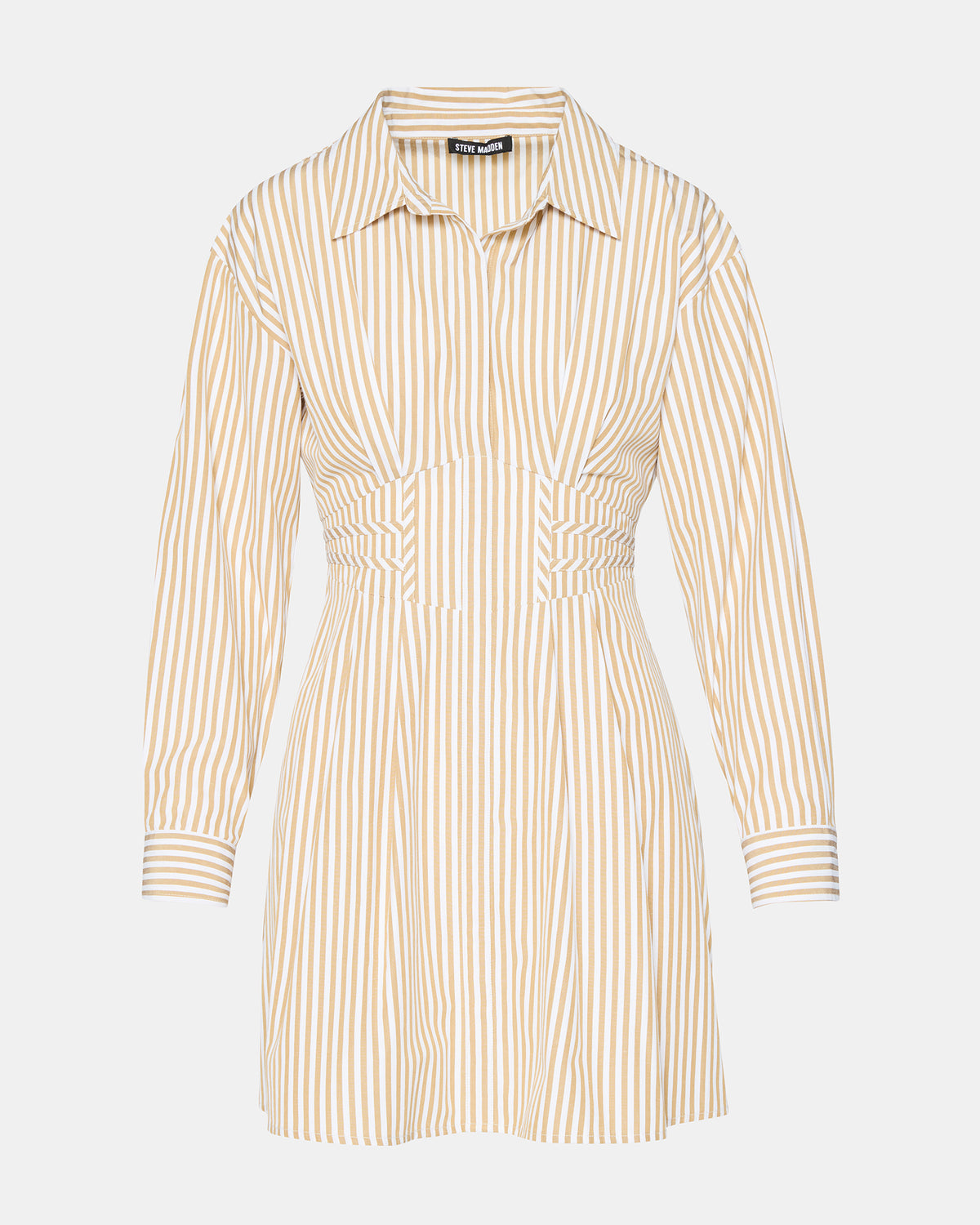 Steve Madden ARIA Taupe Women's Button-Up Mini Dress