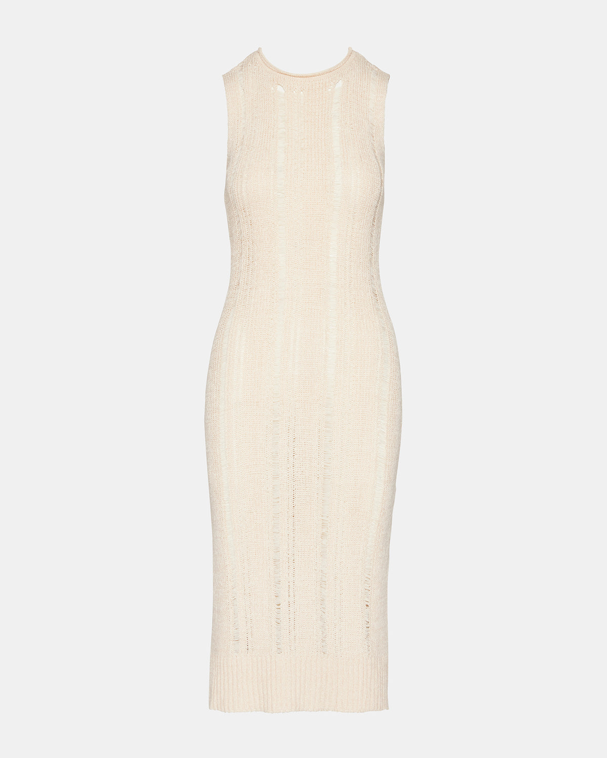 Steve Madden AMIRAH Sweater Dress Beige | Women's Knit Bodycon Dresses
