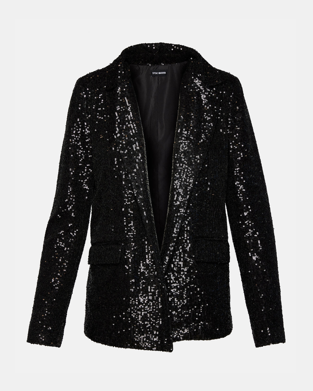 Steve Madden PAYTON Sequin Blazer Black | Women's Blazers