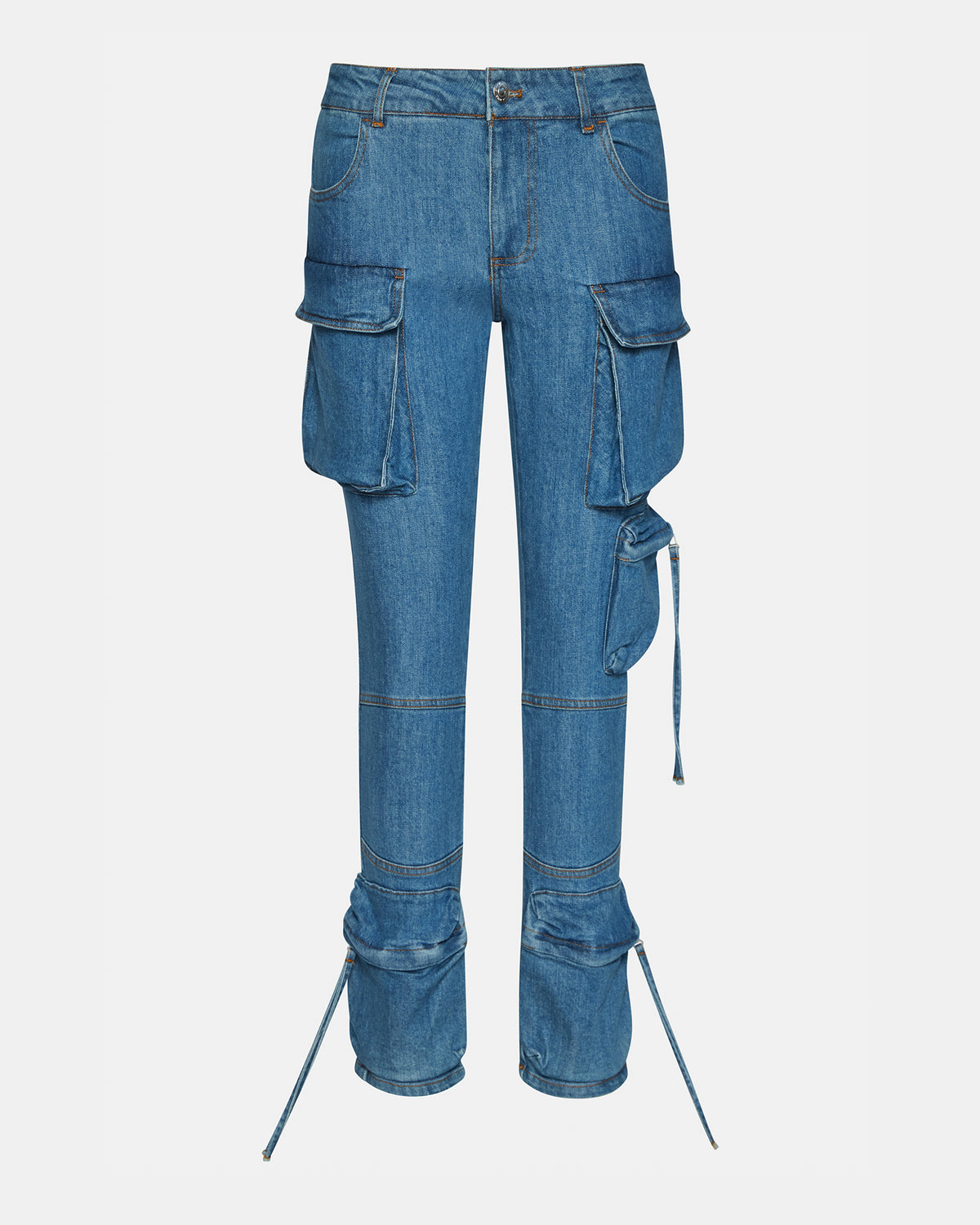 Steve Madden SKINNY DUO Denim Women's Skinny Cargo Pants