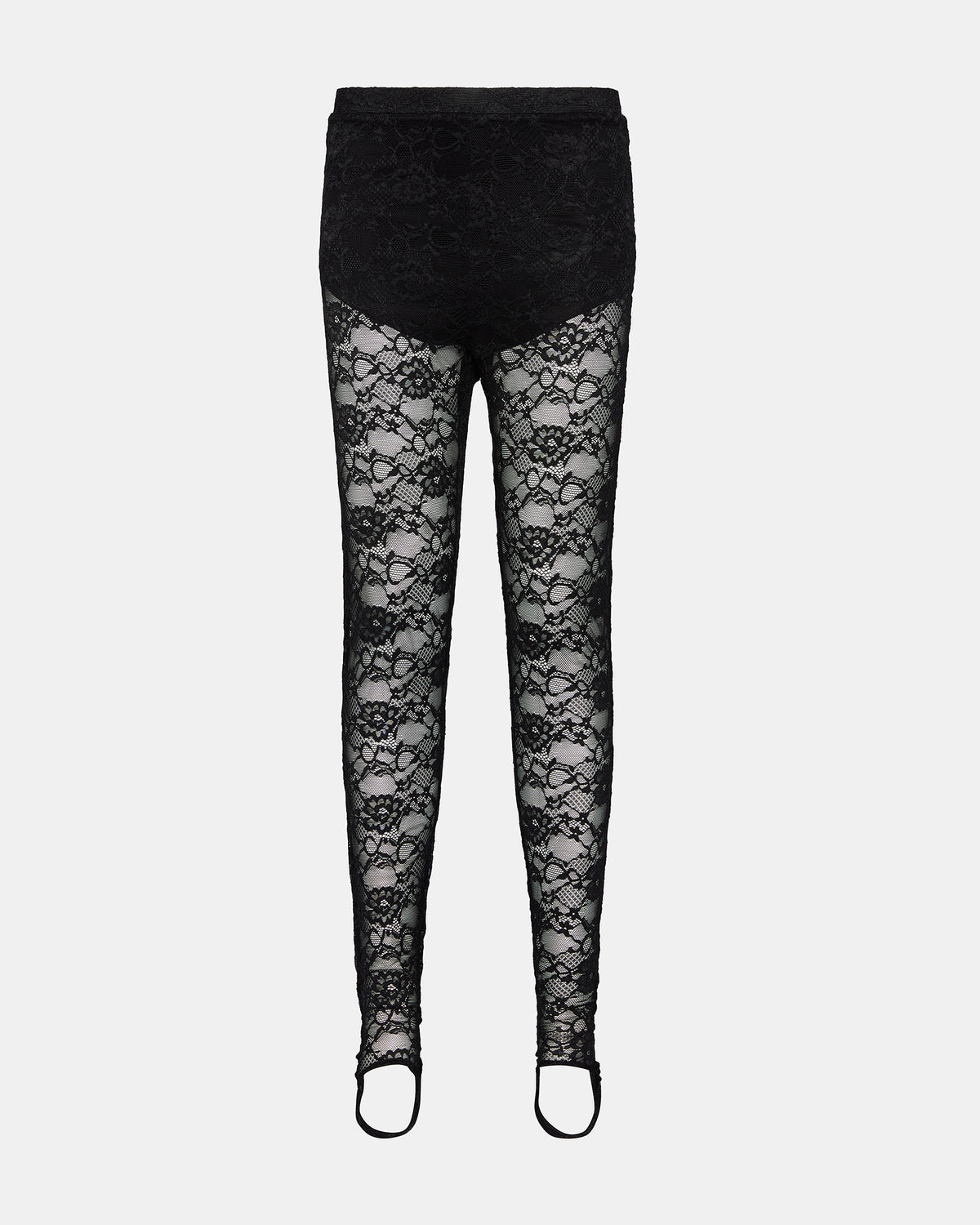 Steve Madden SANDRINE Black Lace Mesh Women's Pant