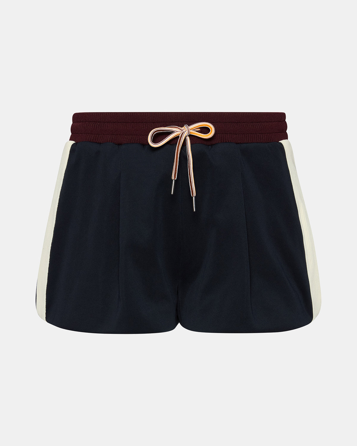 Steve Madden DAISY Midnight Athletic Tie-Front Matching Set Women's Shorts
