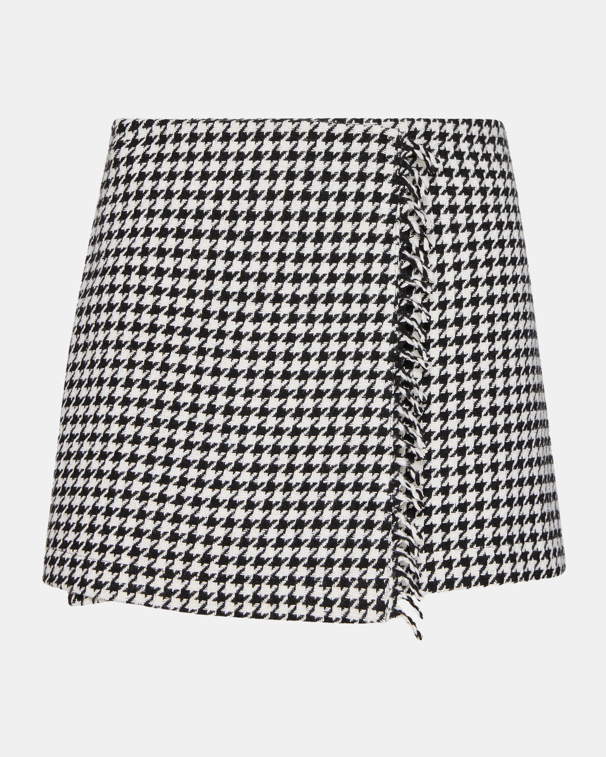 Steve Madden LEON Black/White Women's Wrap Mini Skirt
