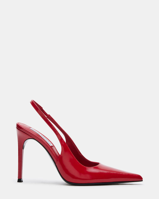 Steve Madden REYES Red Slingback Stiletto Pointed-Toe Pump Women's Heel