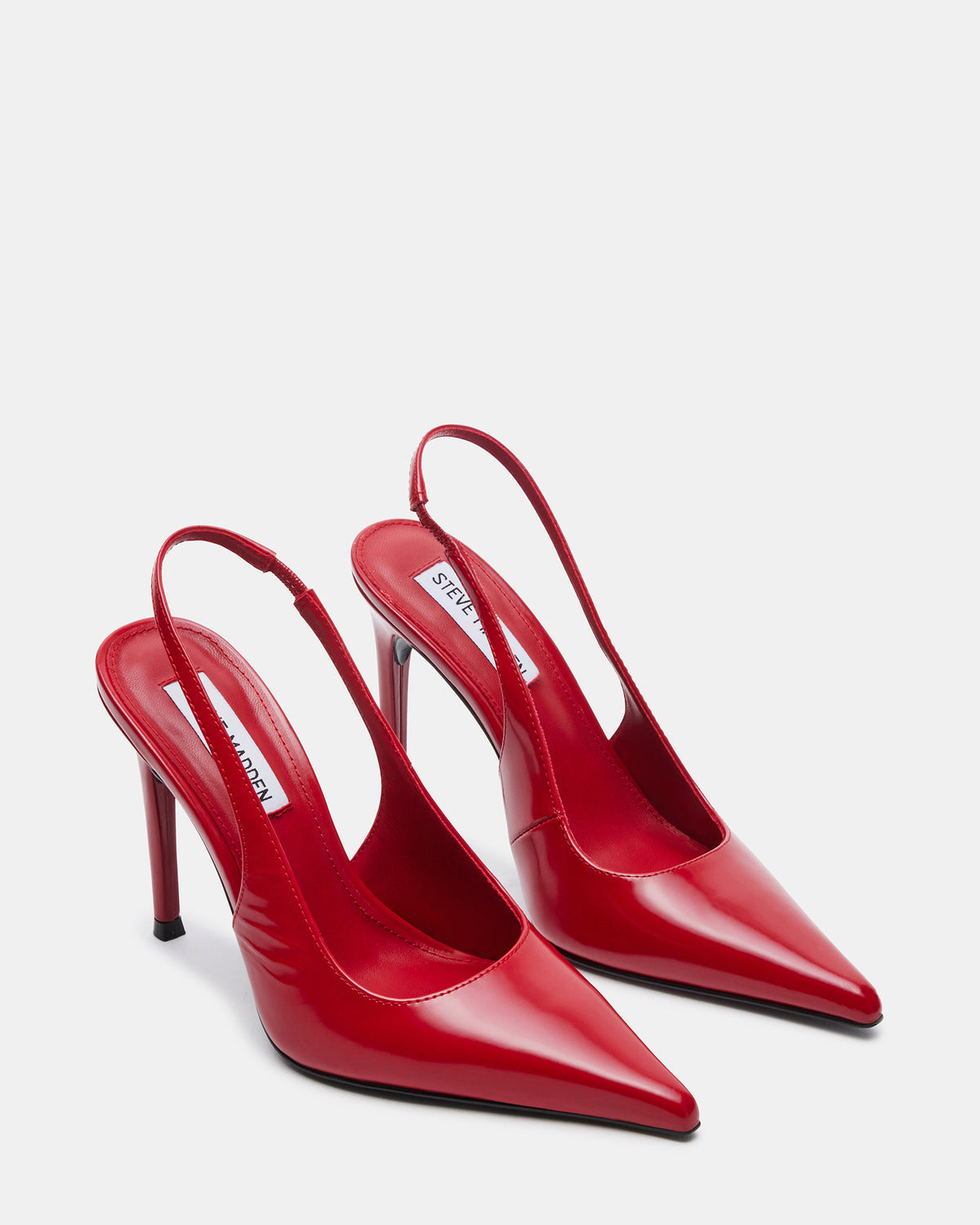 Steve Madden REYES Red Slingback Stiletto Pointed-Toe Pump Women's Heel