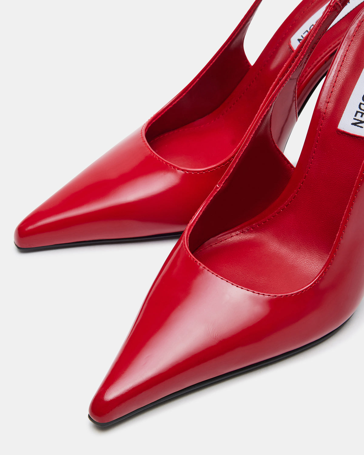 Steve Madden REYES Red Slingback Stiletto Pointed-Toe Pump Women's Heel