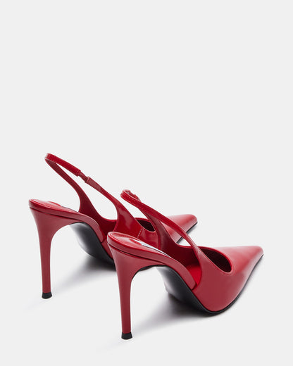 Steve Madden REYES Red Slingback Stiletto Pointed-Toe Pump Women's Heel