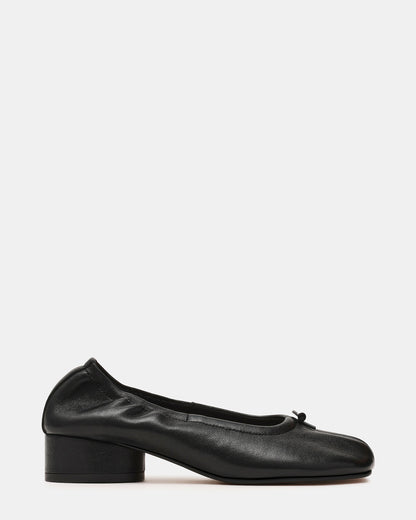 Steve Madden CYRA Black Leather Split Toe Tabi Women's Heel