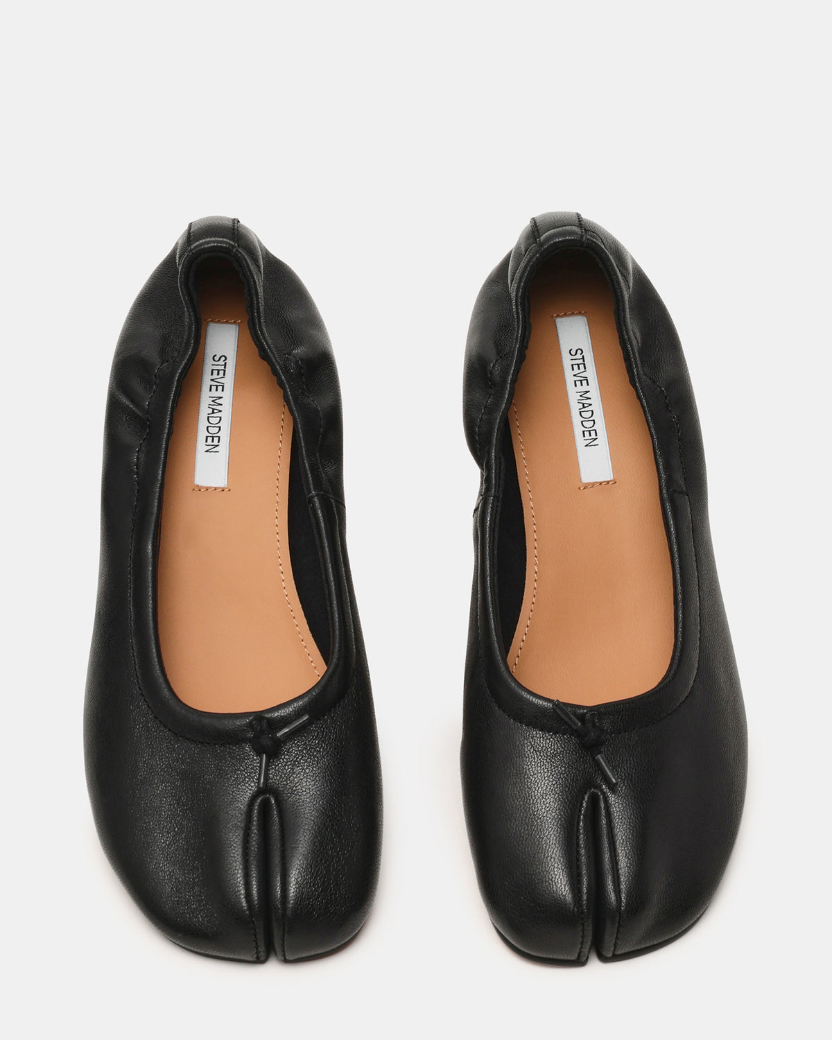 Steve Madden CYRA Black Leather Split Toe Tabi Women's Heel